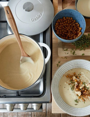 Harissa Spiced Cauliflower Soup