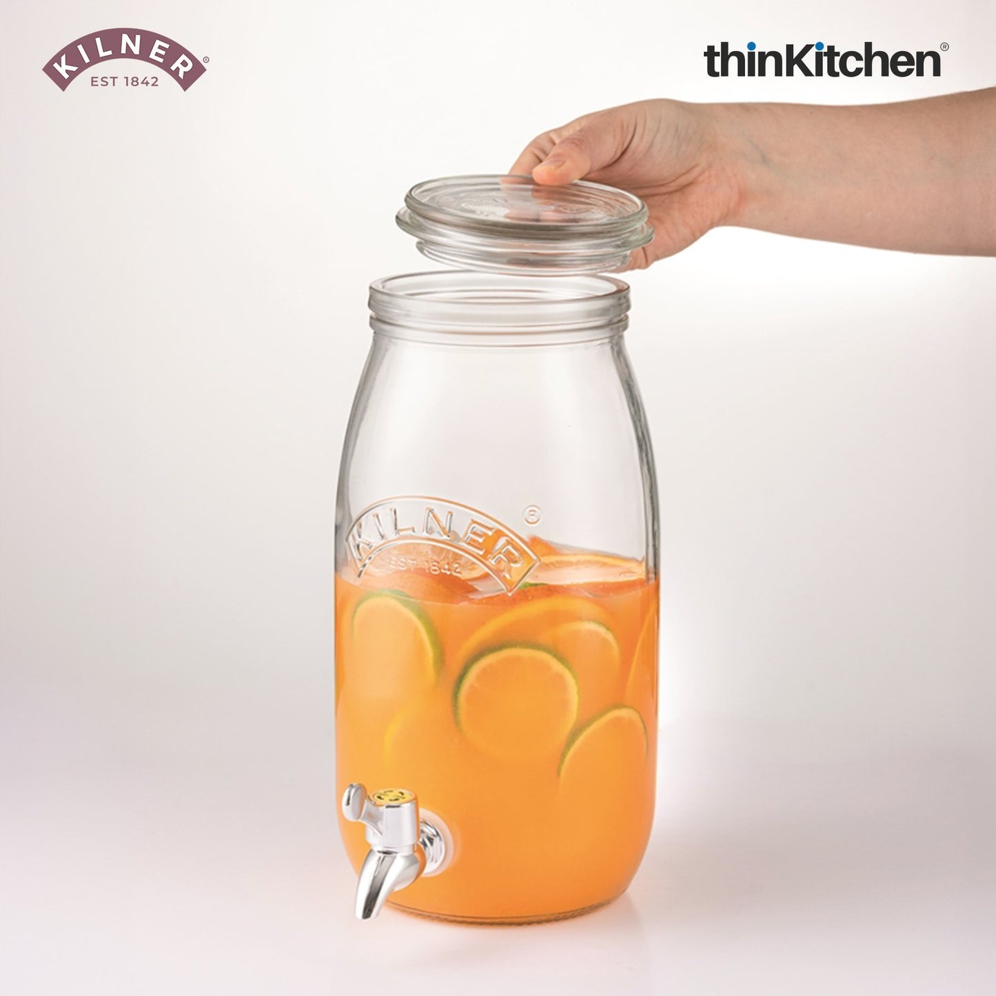 Kilner Glass Jar With Tap For Dispensing Beverages | 3Ltr