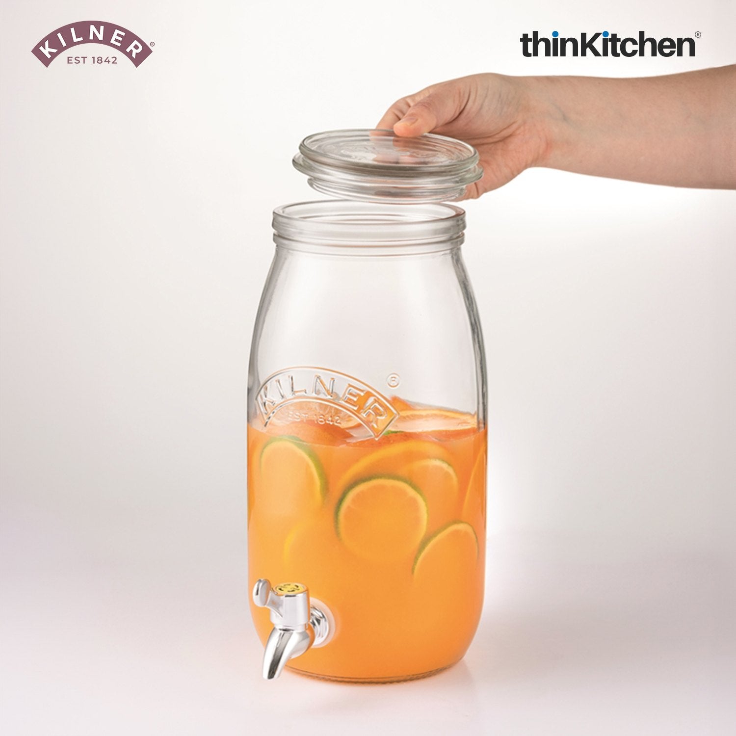 Kilner Glass Jar with Tap for Dispensing Beverages – Stylish & Sustainable Drink Dispenser for Home, Office, or Parties - 2