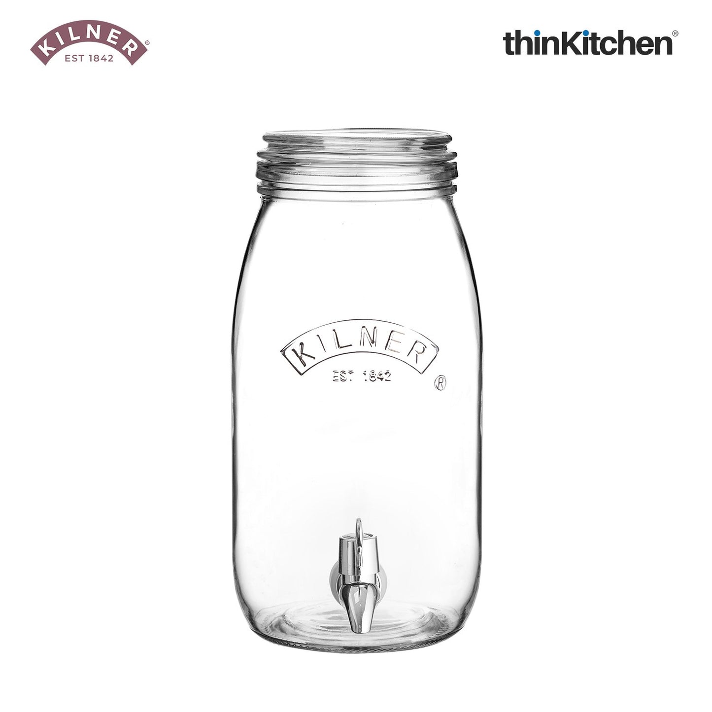 Kilner Glass Jar With Tap For Dispensing Beverages | 3Ltr
