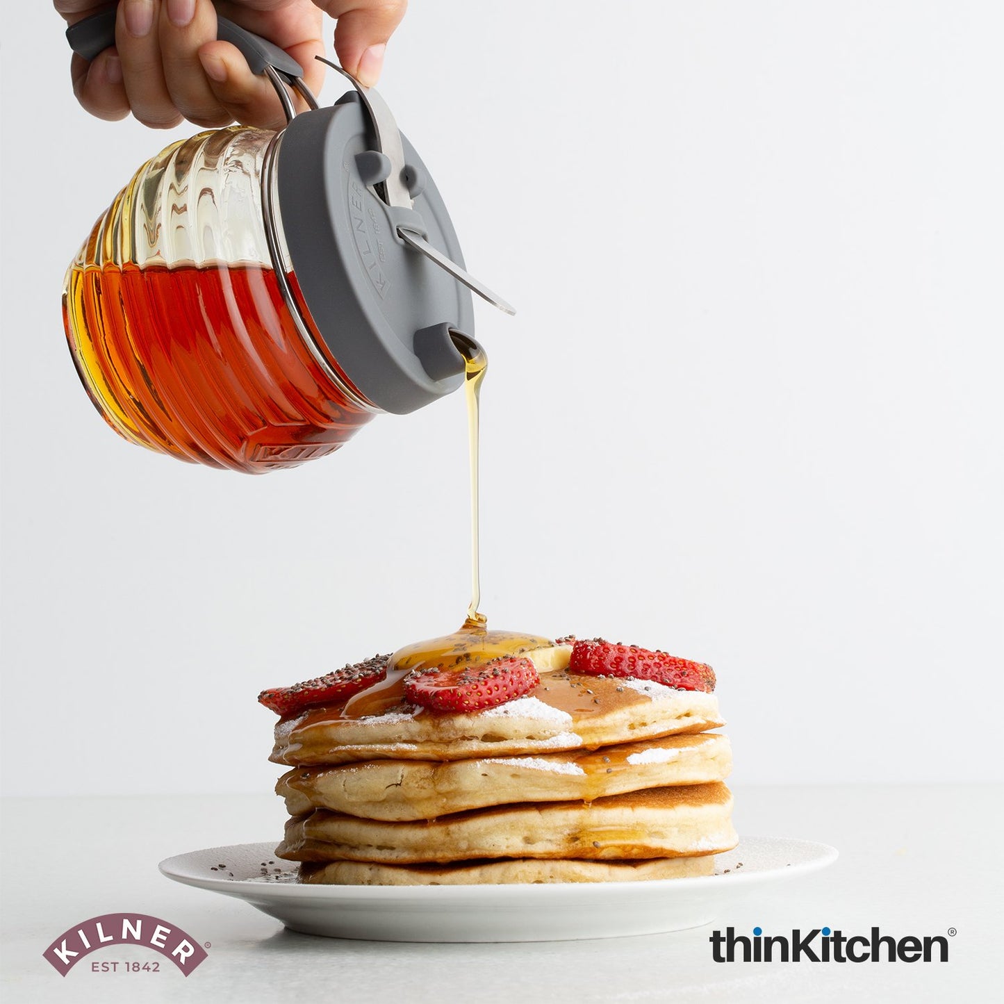 Kilner Glass Syrup Honey Dispenser 400 Ml