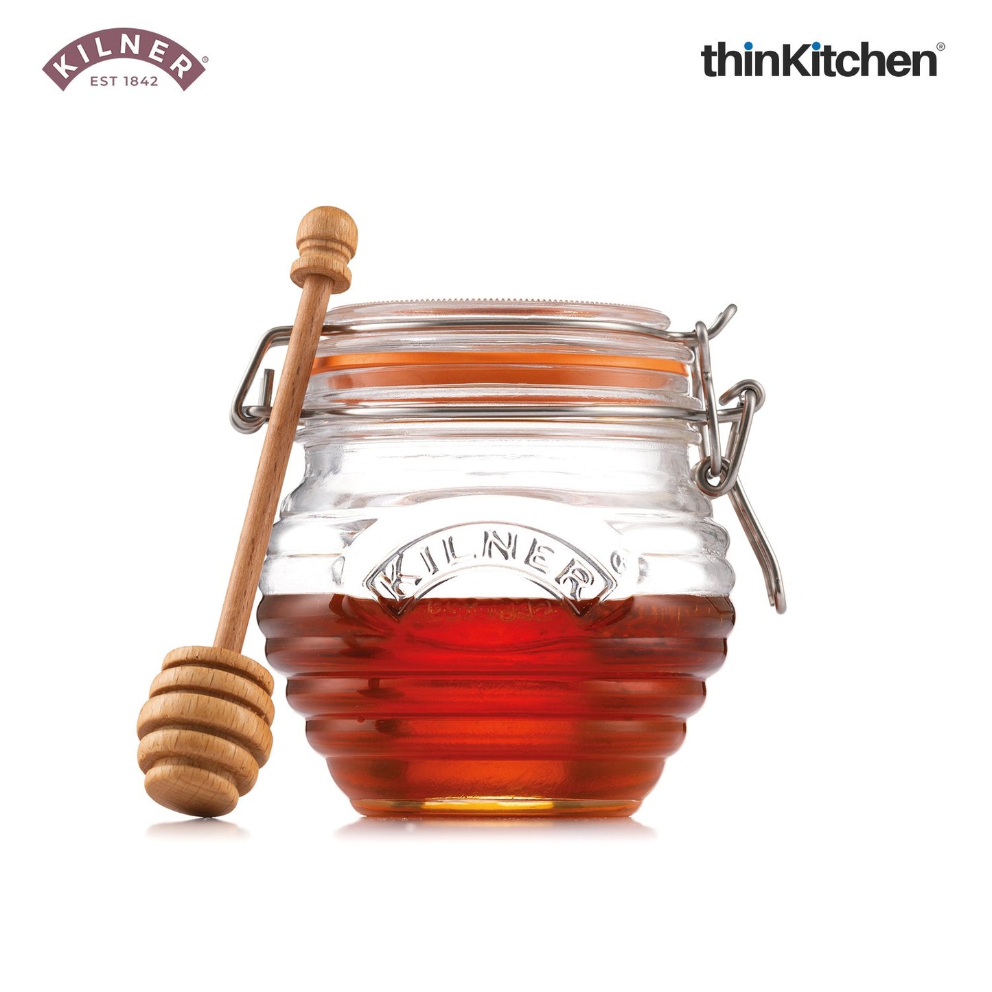 Kilner Glass Syrup Honey Dispenser 400 Ml
