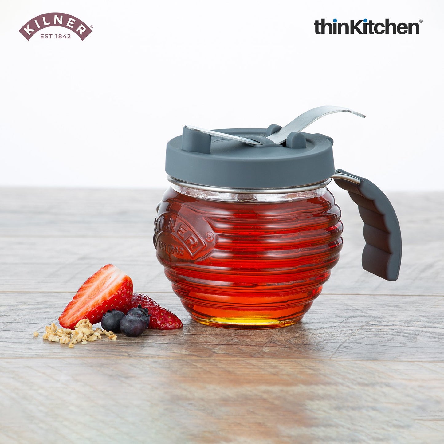 Kilner Glass Syrup Honey Dispenser 400 Ml