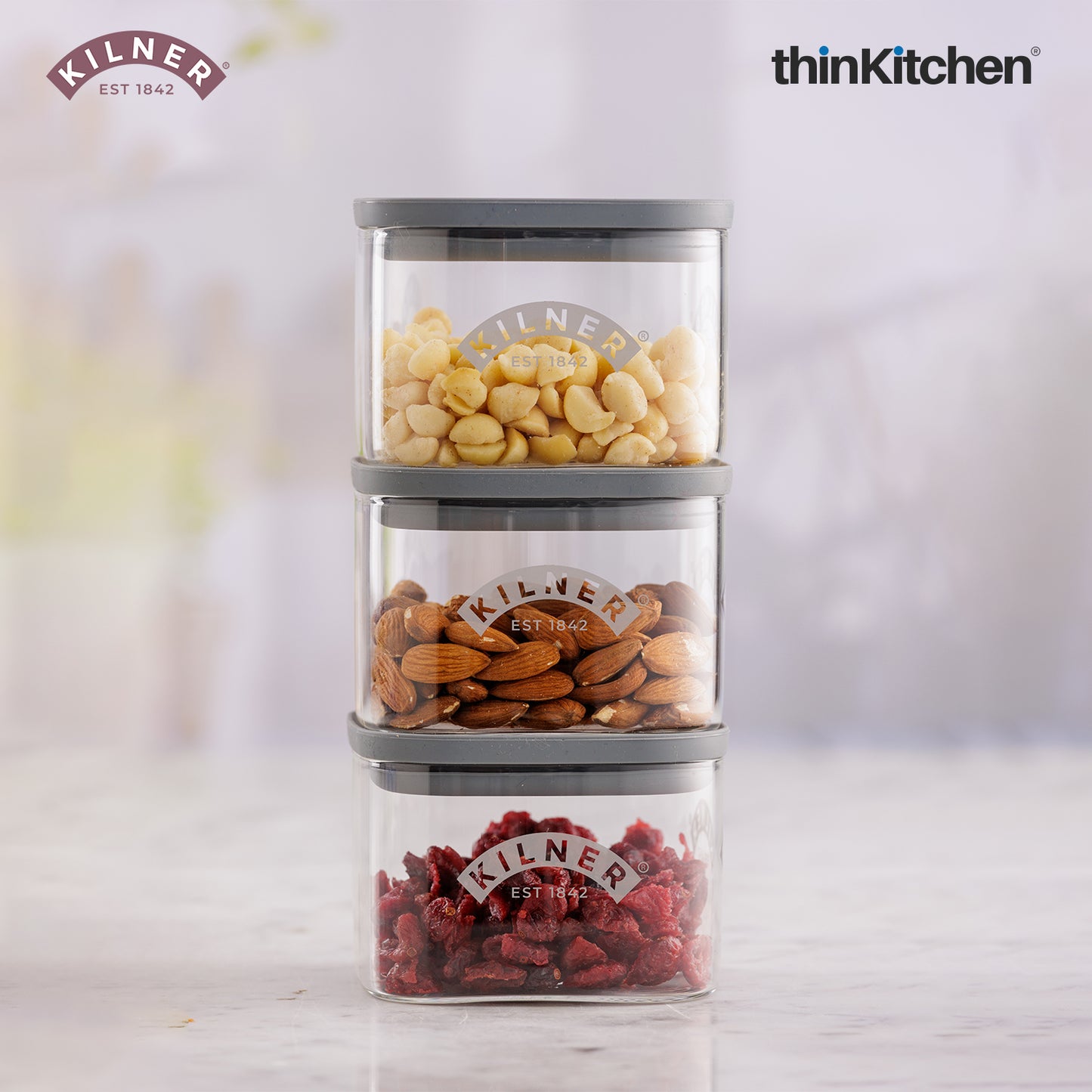 Kilner FRESH STORAGE SQUARE JAR 0.5 LITRE