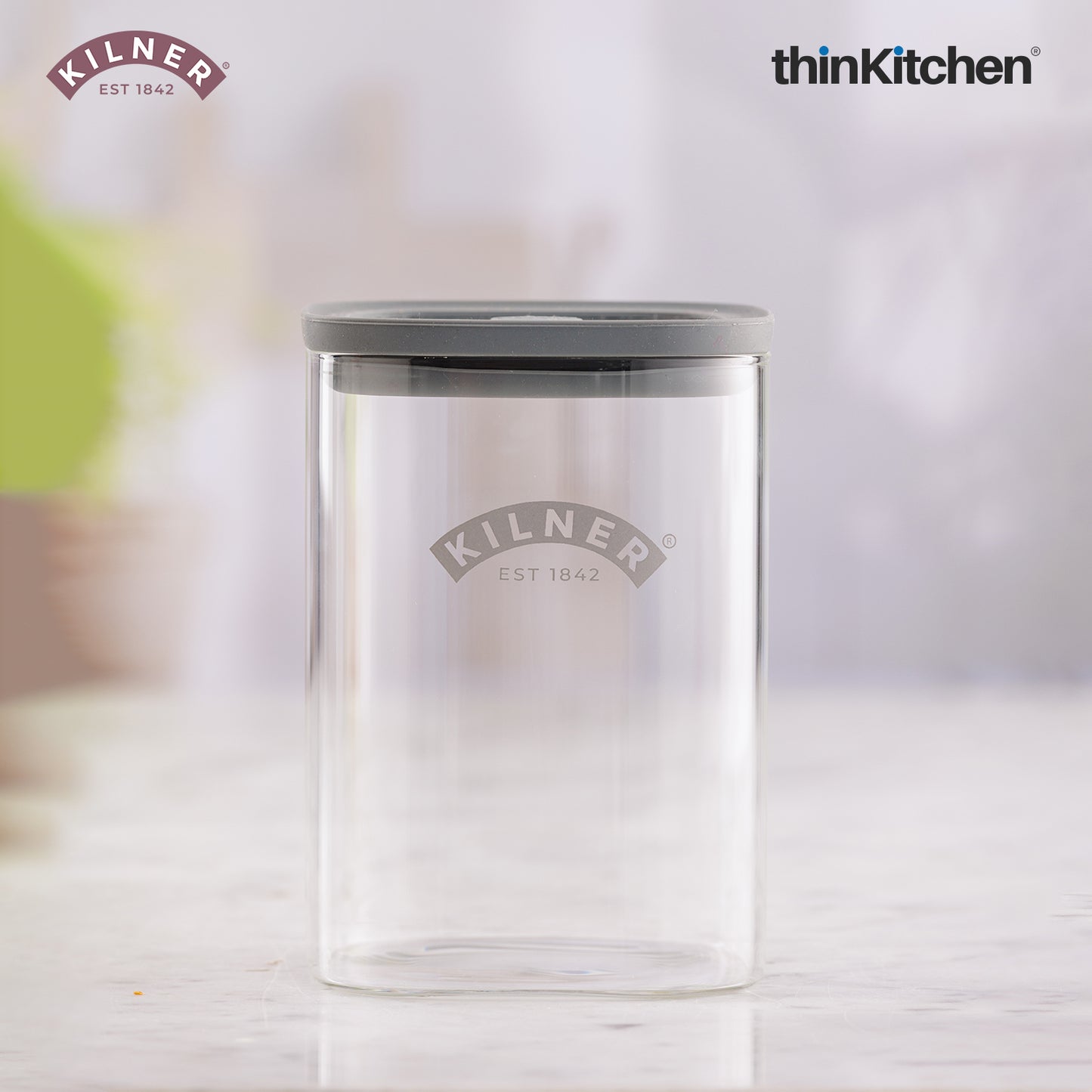 Kilner FRESH STORAGE SQUARE JAR 1 LITRE