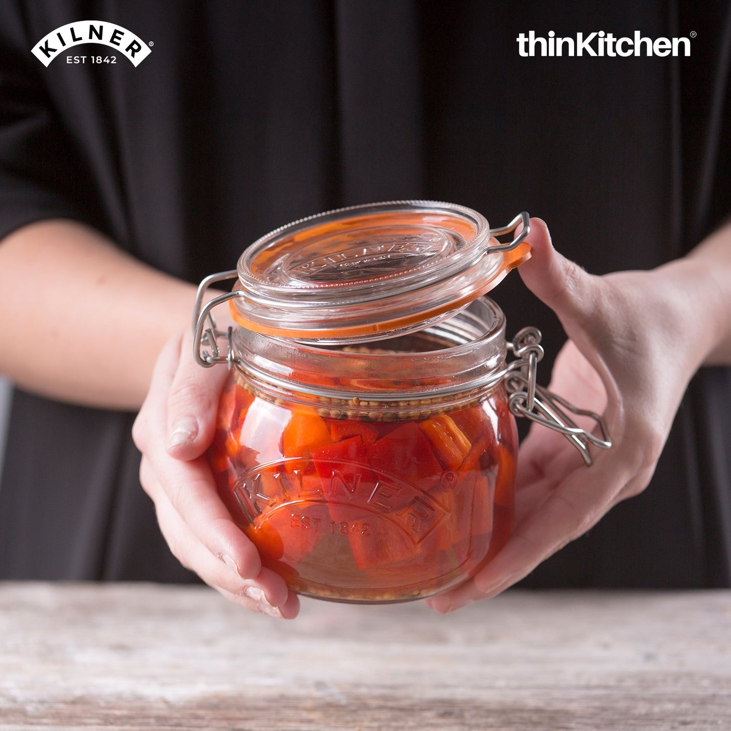 Kilner Clip Top Clear Glass Round Jar 500 Ml
