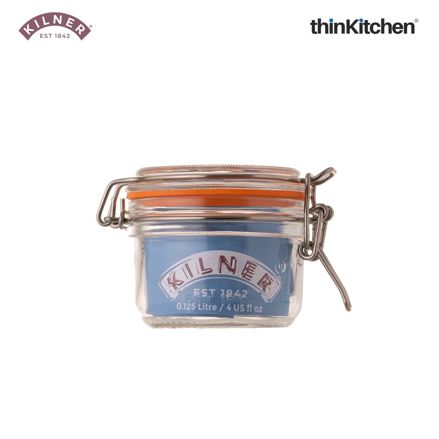 Kilner Clip Top Round Jar – 125ml Premium Glass Jar for Preserving, Storing Spices, Herbs, Mustards & Pastes | Airtight, BPA-Free, Durable & Dishwasher Safe - 3