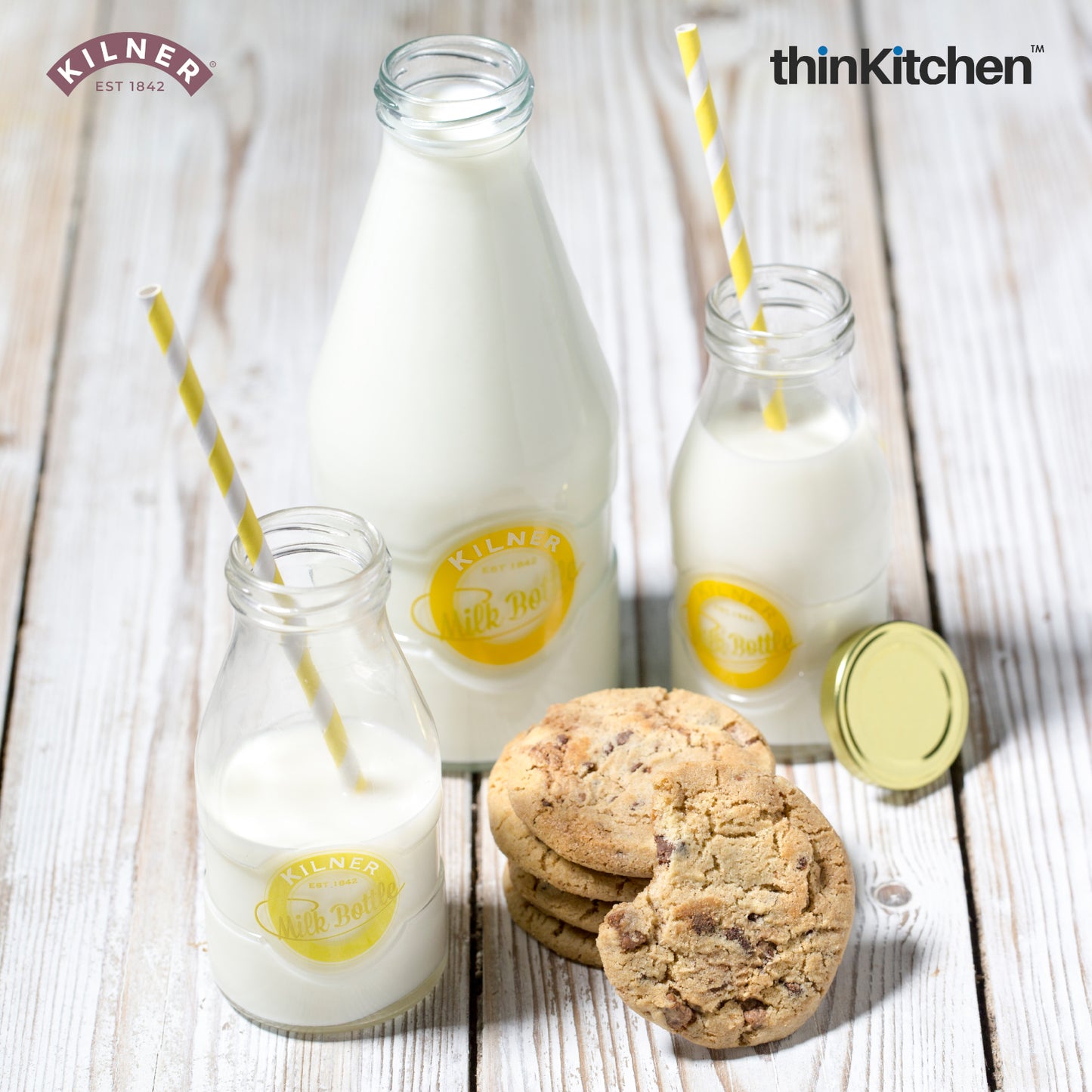 Kilner Clear Glass Milk Bottle 568ml