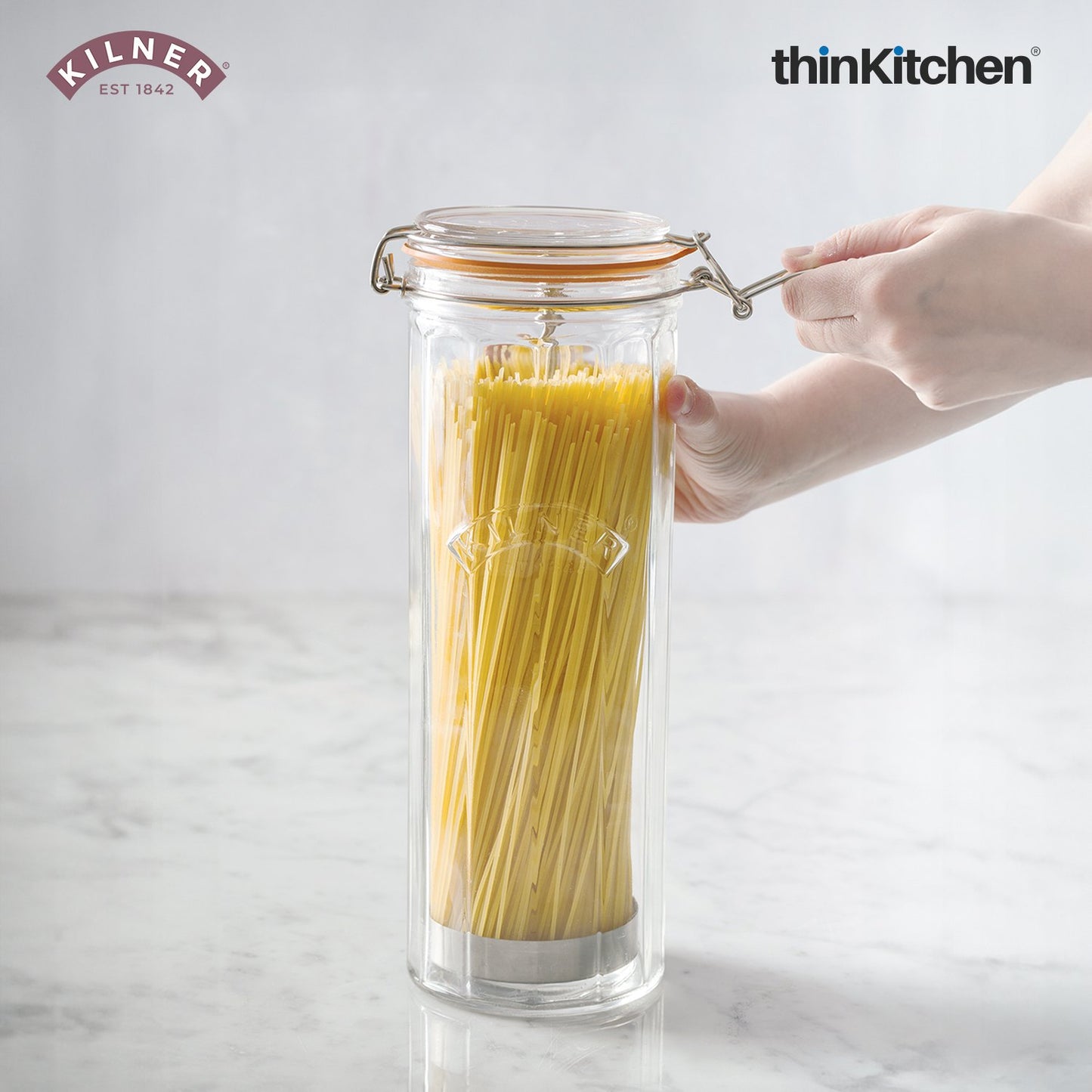 Kilner 2 2 Litre Facetted Clip Top Jar