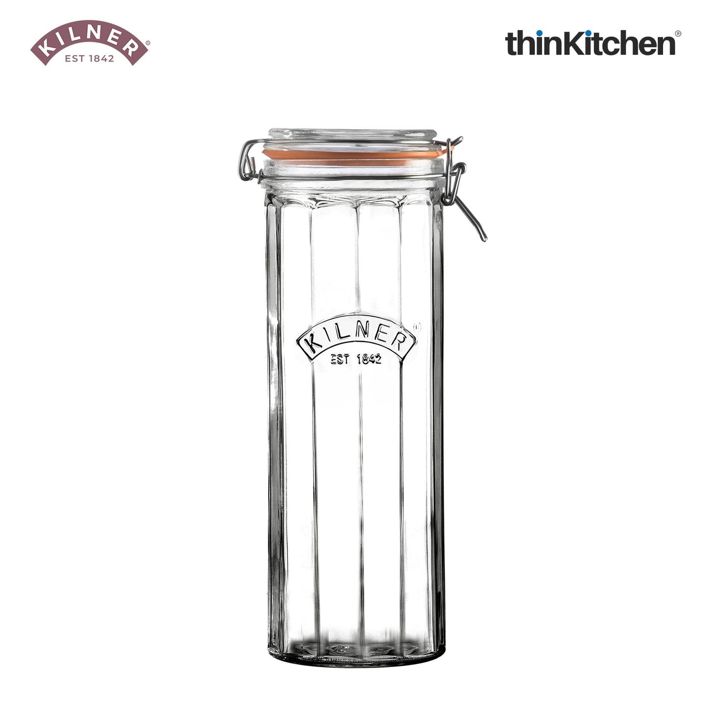 Kilner 2 2 Litre Facetted Clip Top Jar