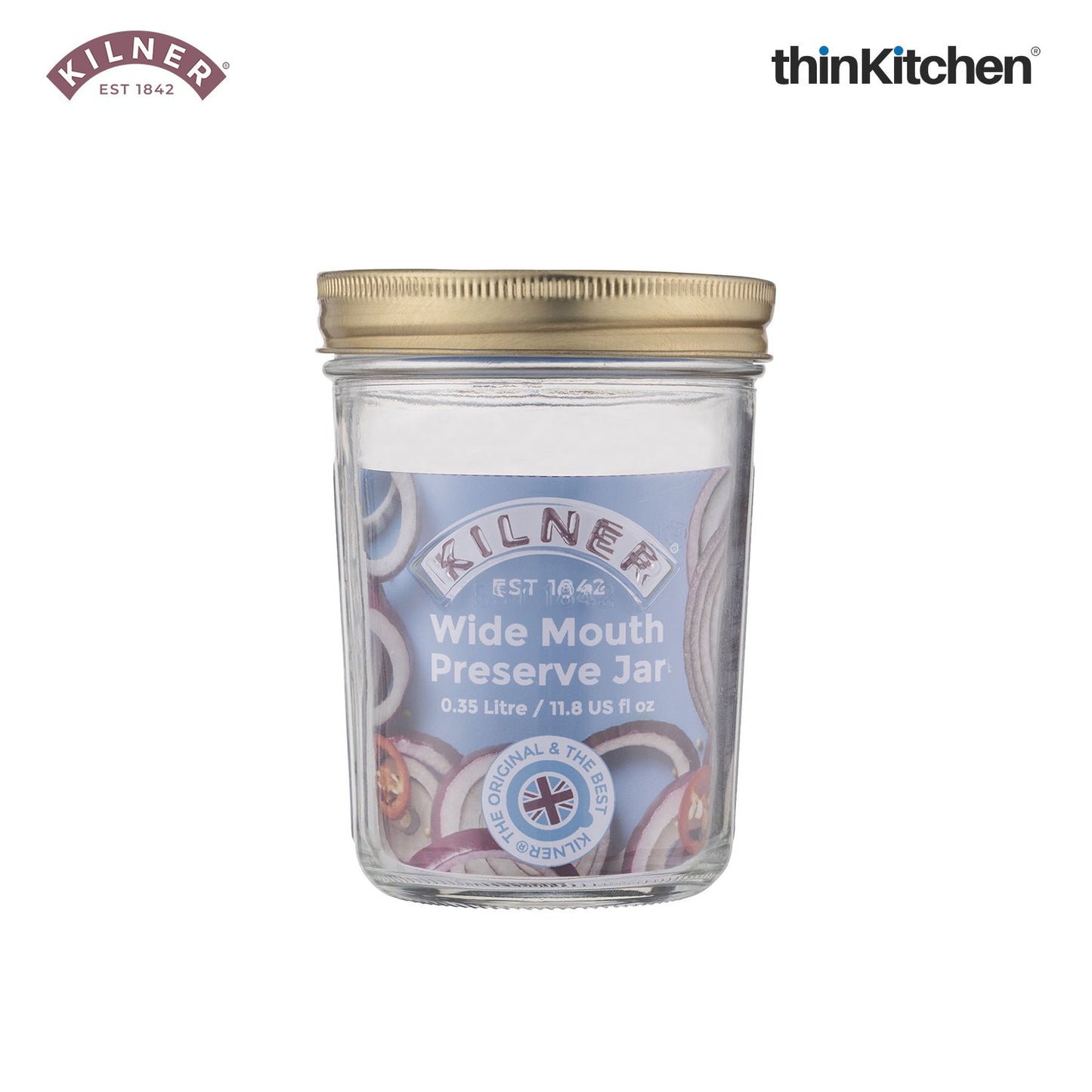Kilner Wide Mouth Preserve Jar 0.35Lt