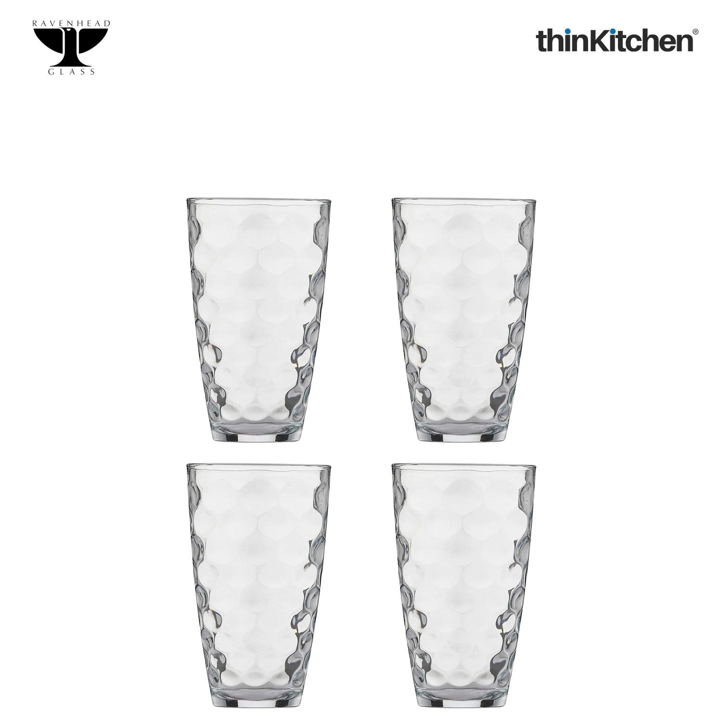 Ravenhead Essentials Disco Super Hiball Glass Set of 4 48cl
