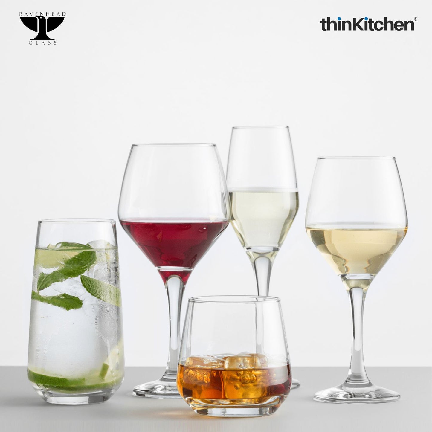 Ravenhead Majestic Set of 4 Red Wine Glasses 42 cl