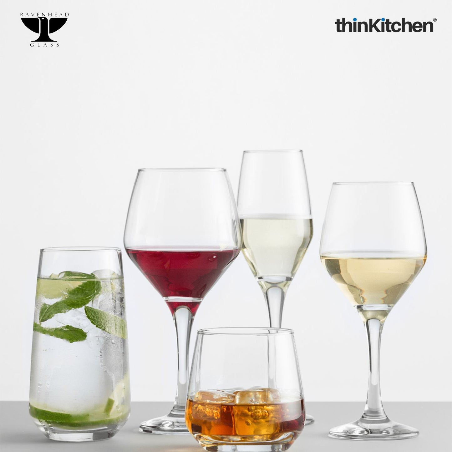 Ravenhead Majestic Set Of 4 Mixers Glasses 31cl