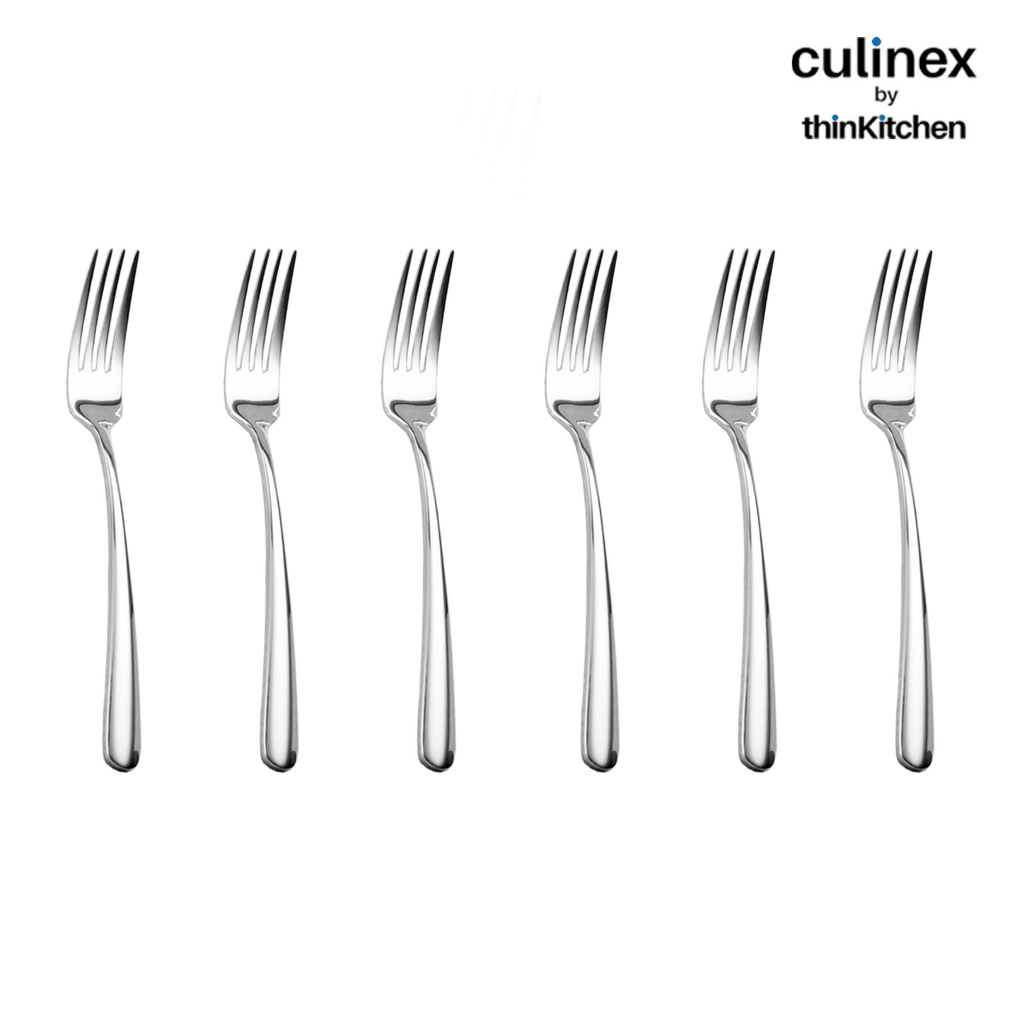 Culinex By Thinkitchen Dora All Purpose Fork Mirror Finish Set Of 6