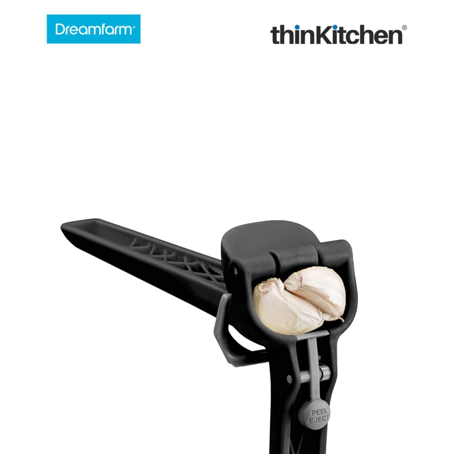Dreamfarm Garject Lite Non Scratch Garlic Press With Ejector Black