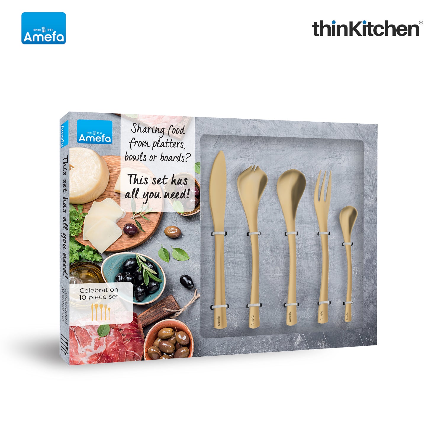 Amefa Celebration Tapas Cutlery Set Of 10 - 3