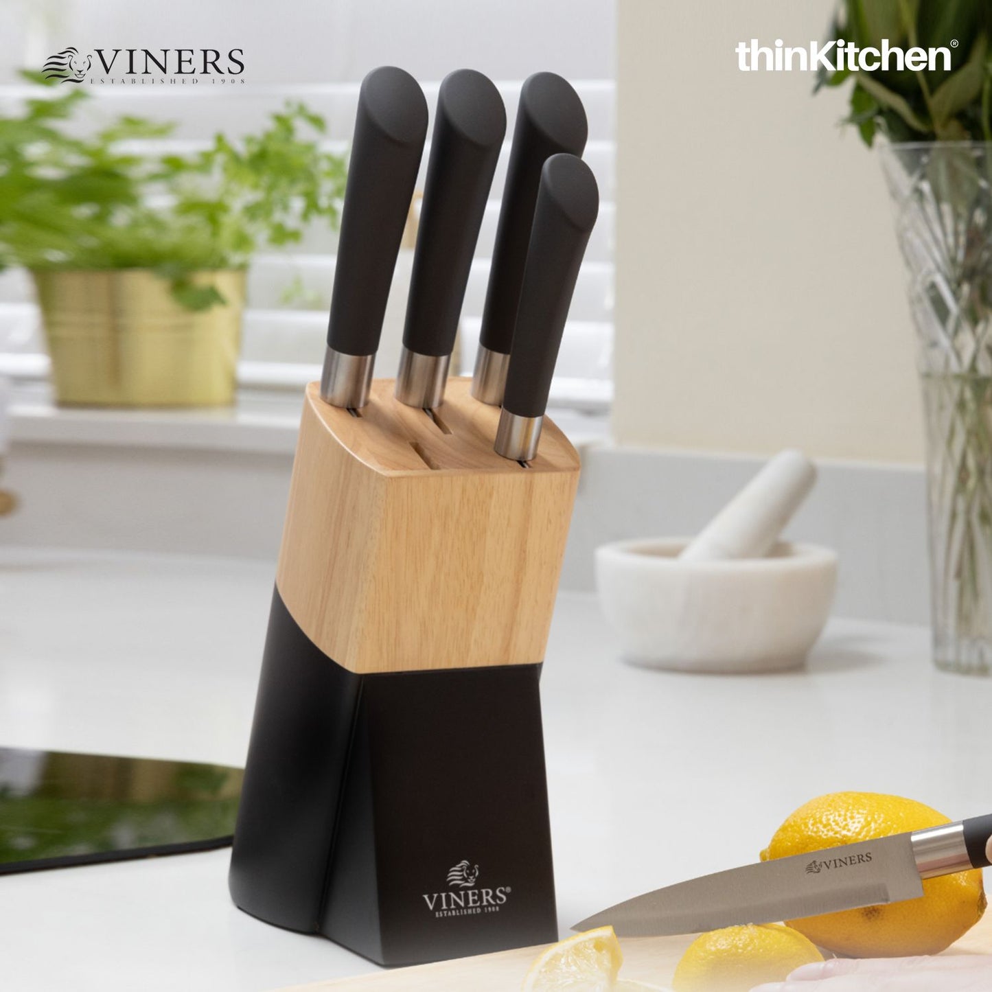 Viners Allure 6 pcs Knife Block Set Gift Box