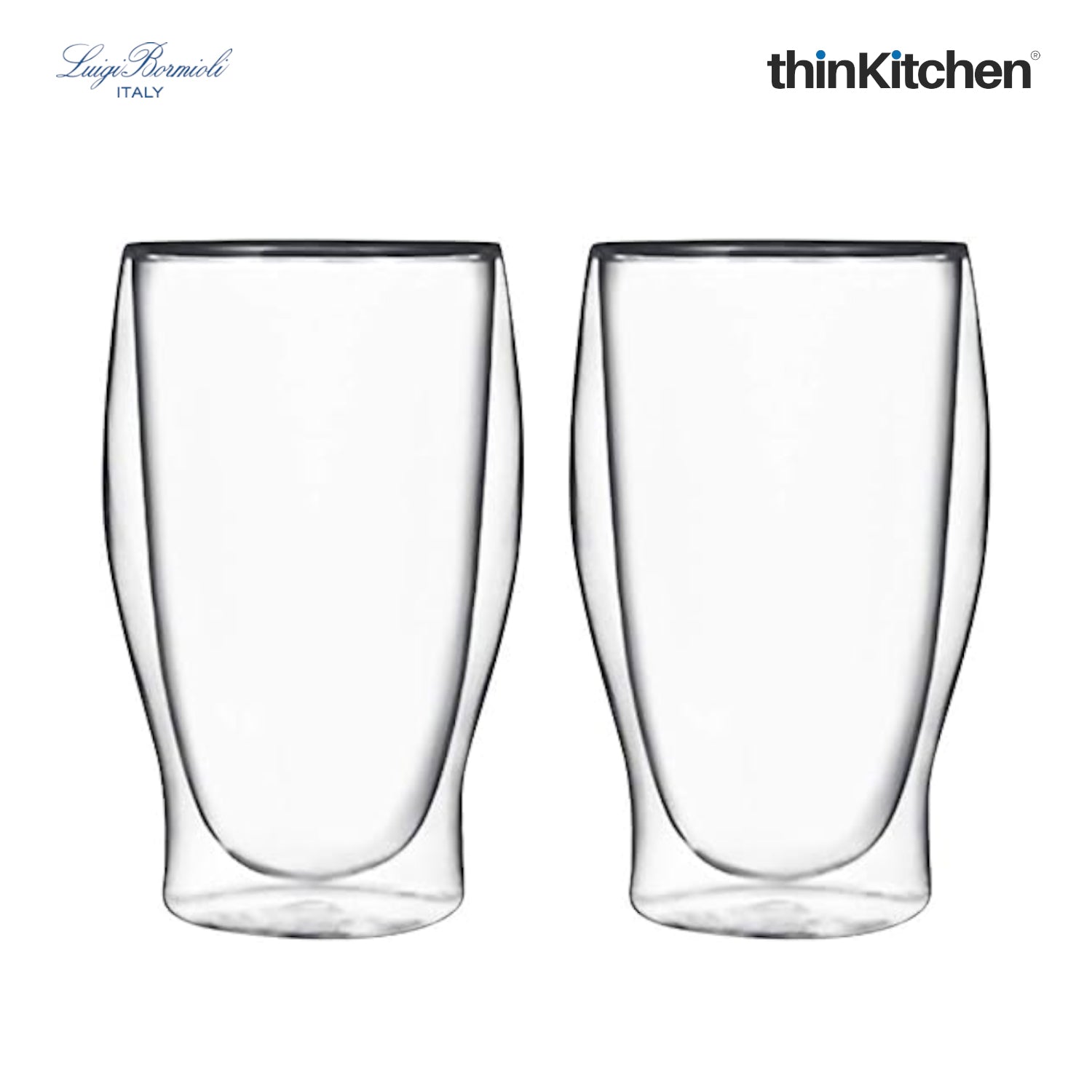 Luigi Bormioli Thermic Beverage Glasses Set Of 2 16oz - 2