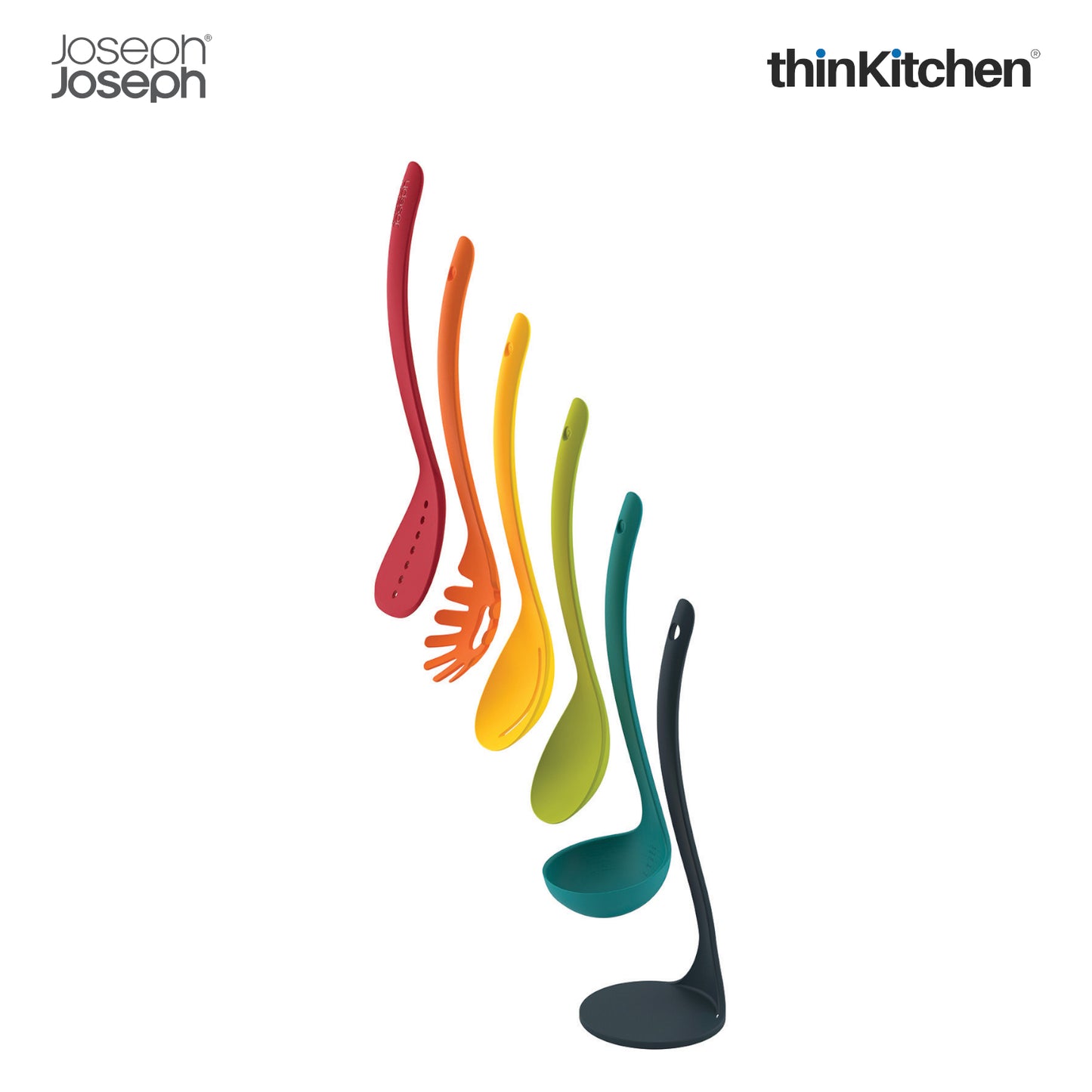 Joseph Joseph Nest 5 Piece Kitchen Utensils Plus Multicolour | Kitchen Utensil Set