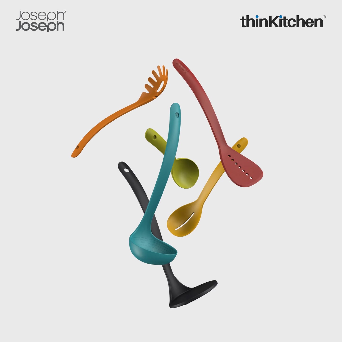 Joseph Joseph Nest 5 Piece Kitchen Utensils Plus Multicolour | Kitchen Utensil Set