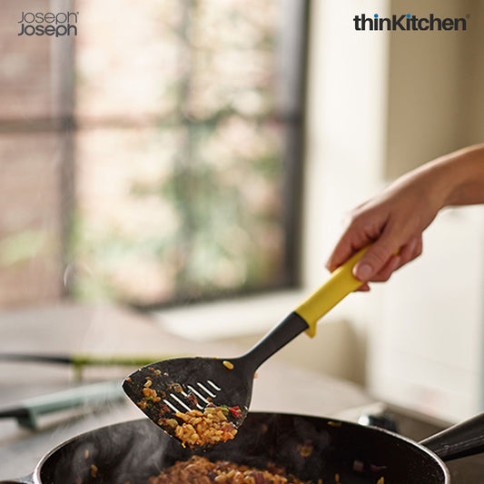 Joseph Joseph 3 Piece Duo Silicone Cooking Utensil Set with Integrated Ladle Holder for Kitchen