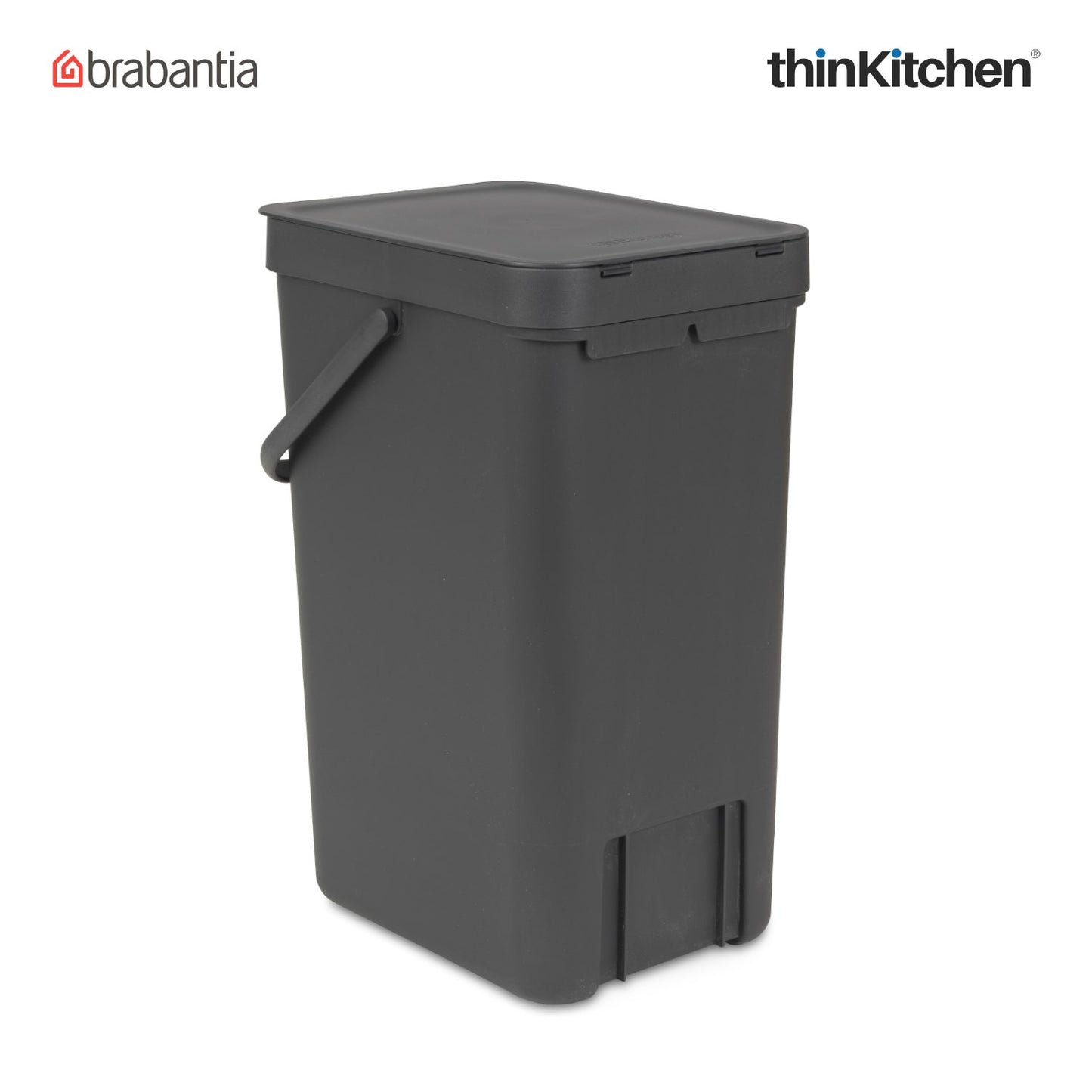 Brabantia Sort Go Waste Bin 16 Litre Grey