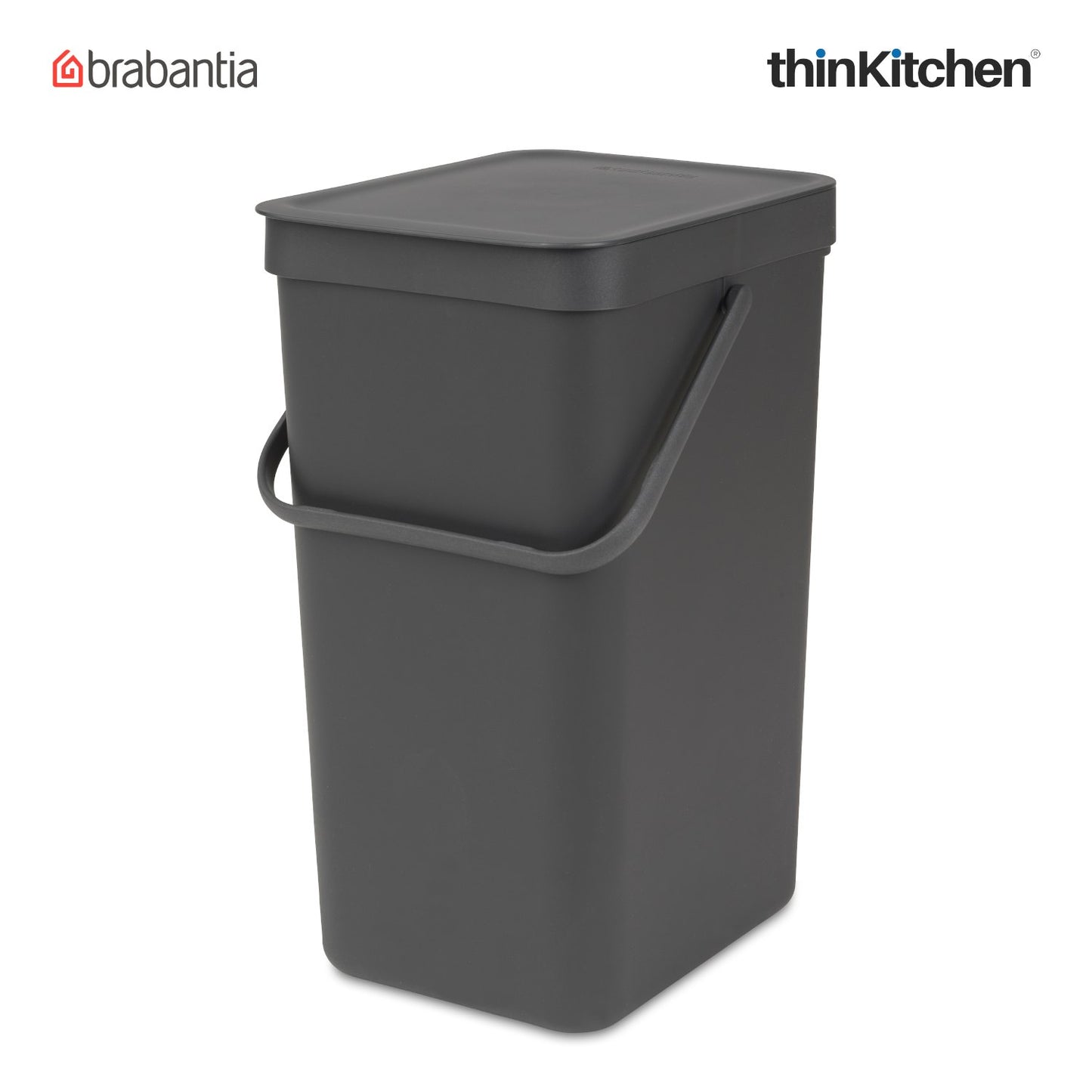 Brabantia Sort Go Waste Bin 16 Litre Grey