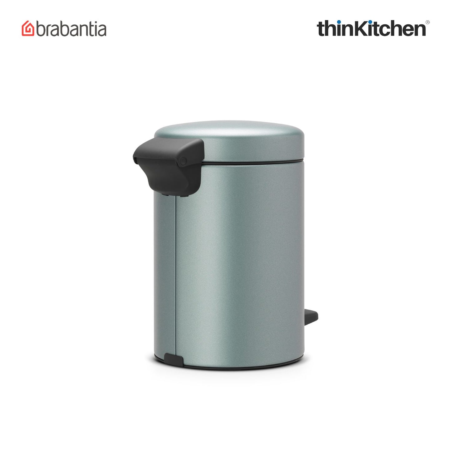 Brabantia Newicon Plastic Pedal Bin 3 Litre Metallic Mint