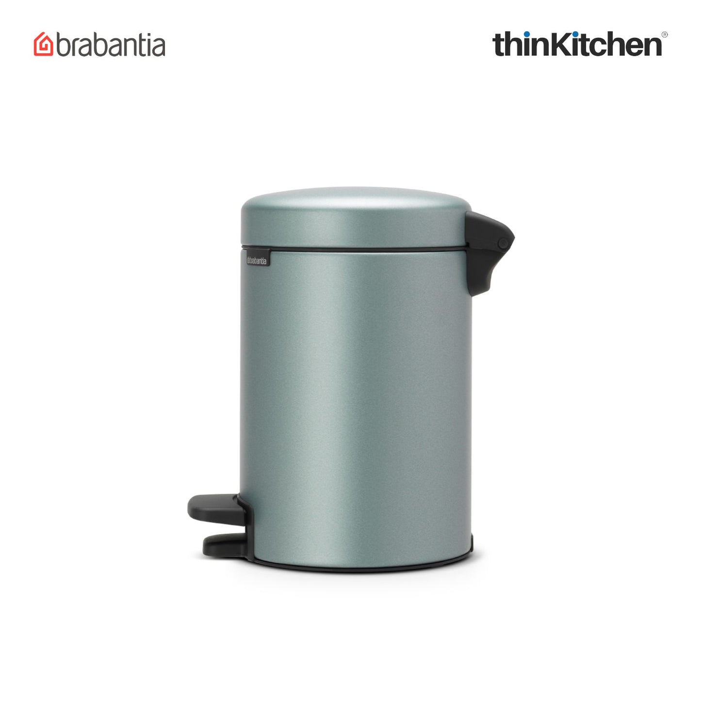 Brabantia Newicon Plastic Pedal Bin 3 Litre Metallic Mint