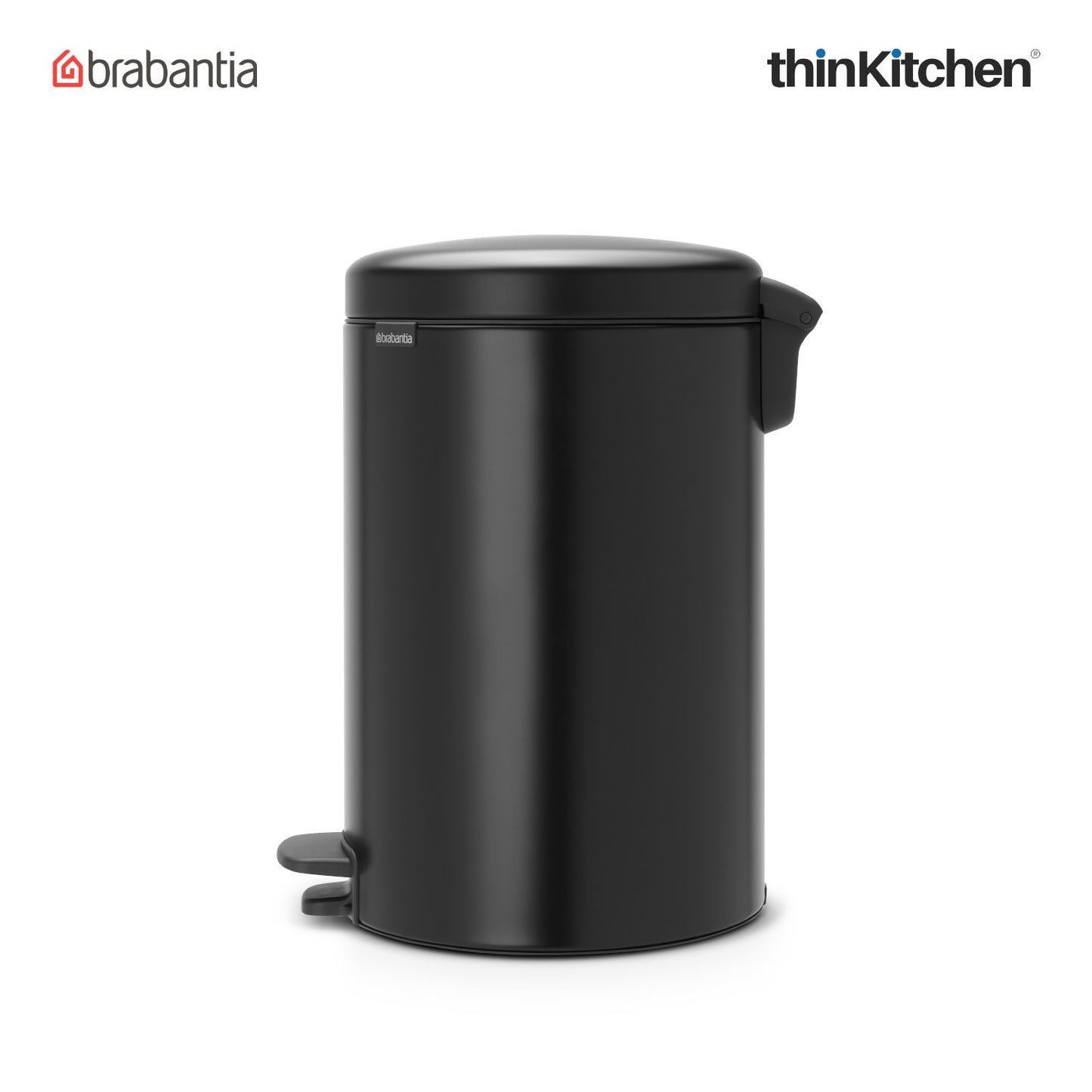 Brabantia Newicon Plastic Pedal Bin 20 Litre Matt Black