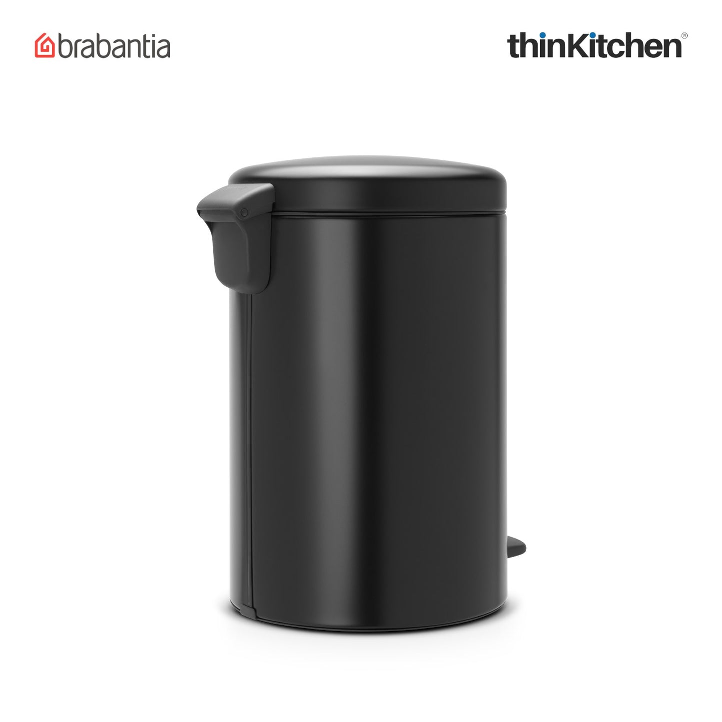 Brabantia Newicon Plastic Pedal Bin 20 Litre Matt Black