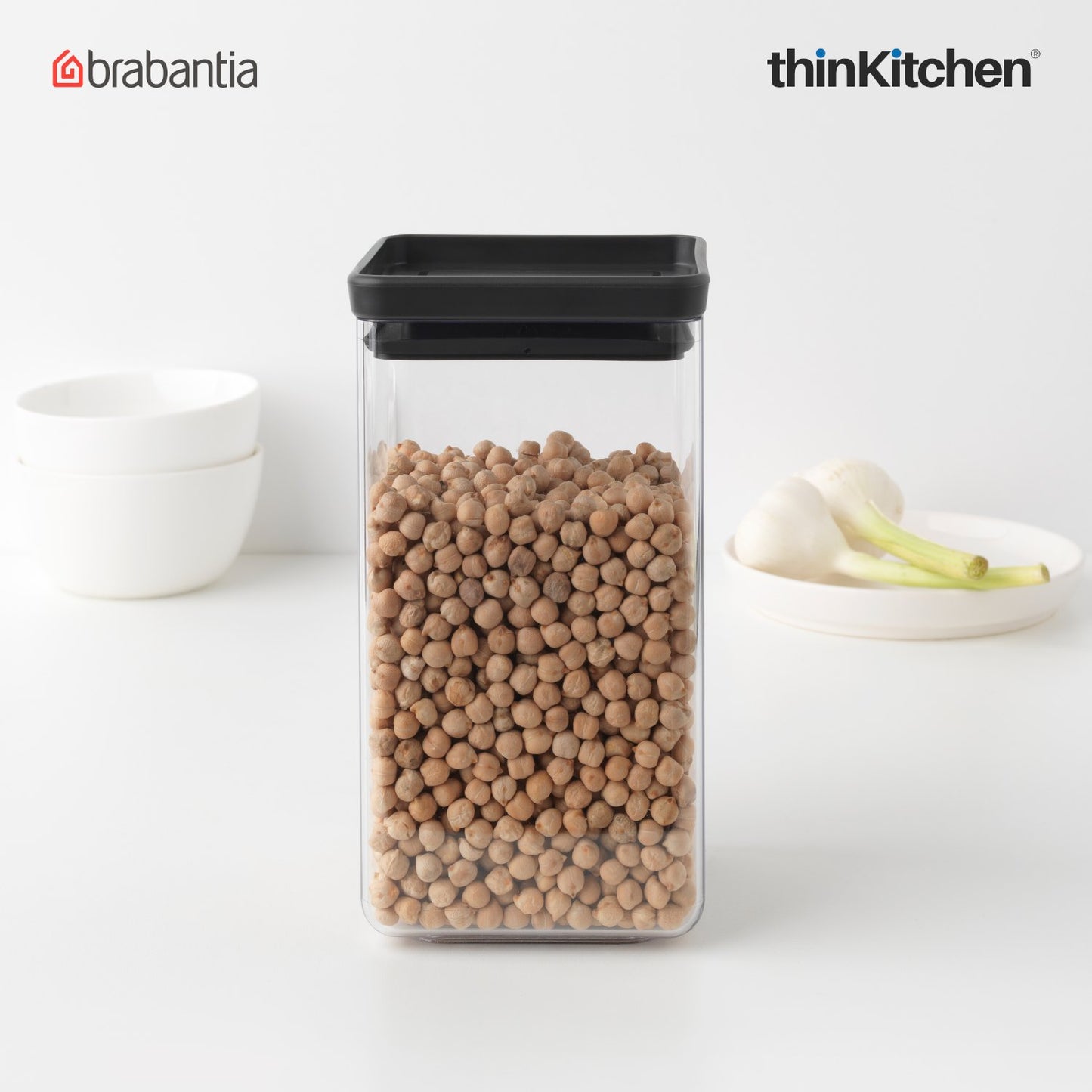 Brabantia Square Food Storage Canister 1 6 Litre
