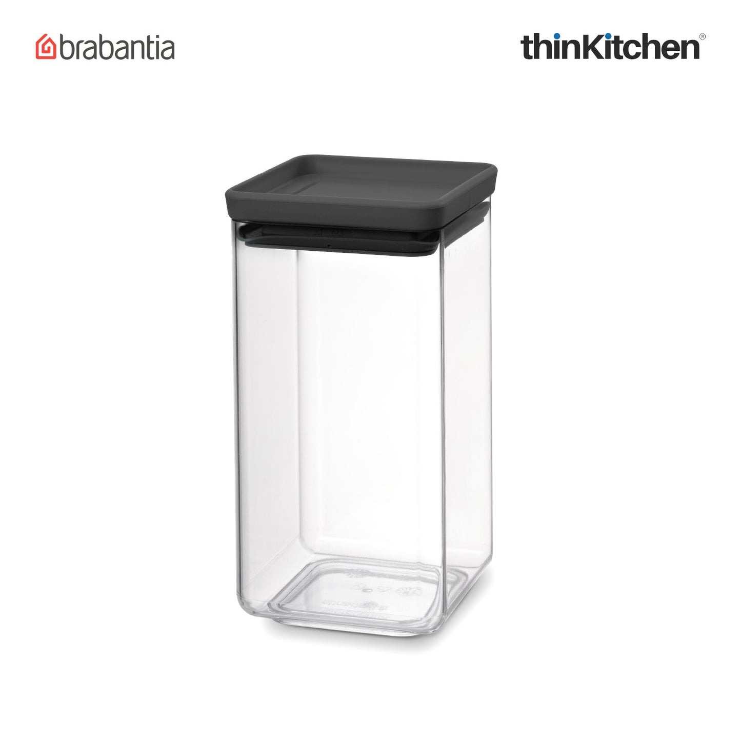 Brabantia Square Food Storage Canister 1 6 Litre