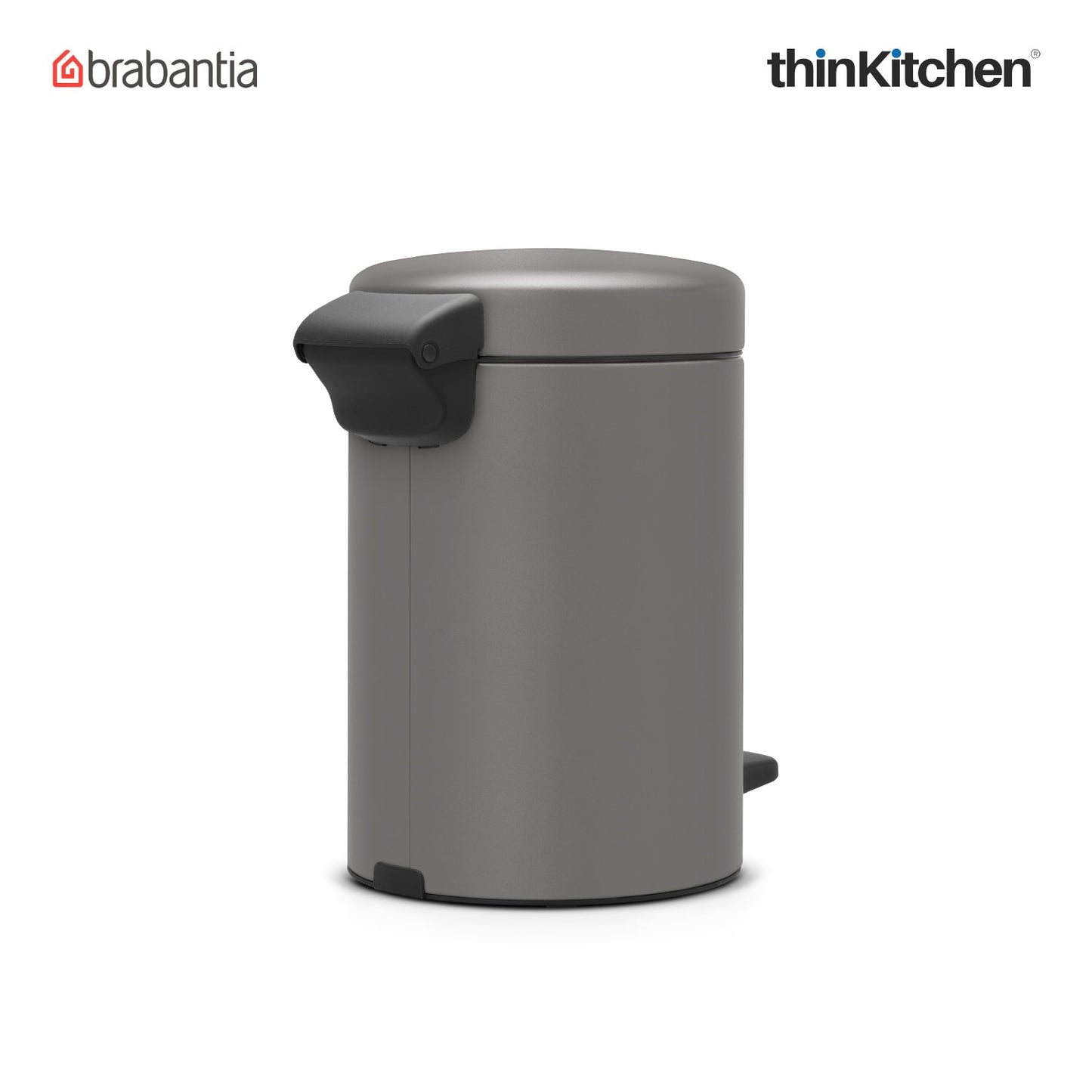 Brabantia Newicon Pedal Bin 3 Litre Concrete Grey