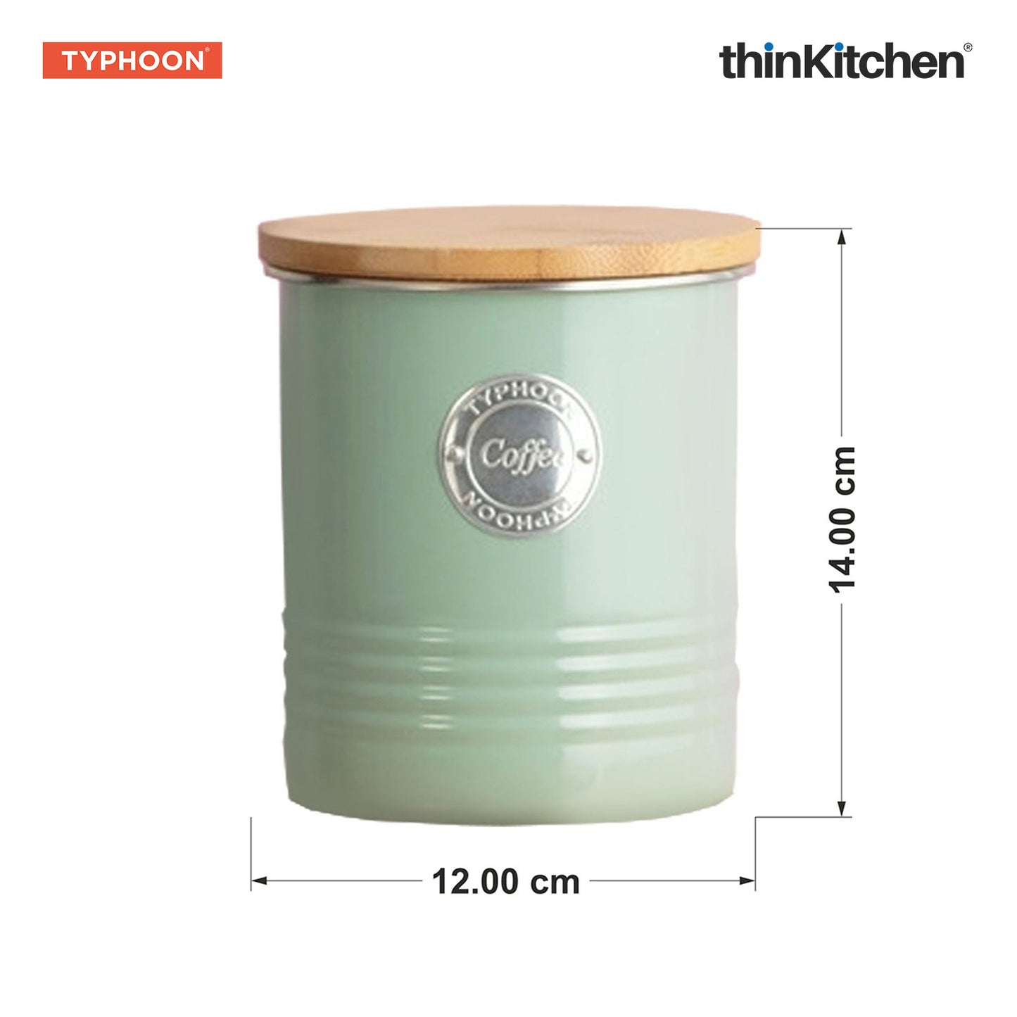 Typhoon Living Collection | 1-Quart Coffee Canister - Sage