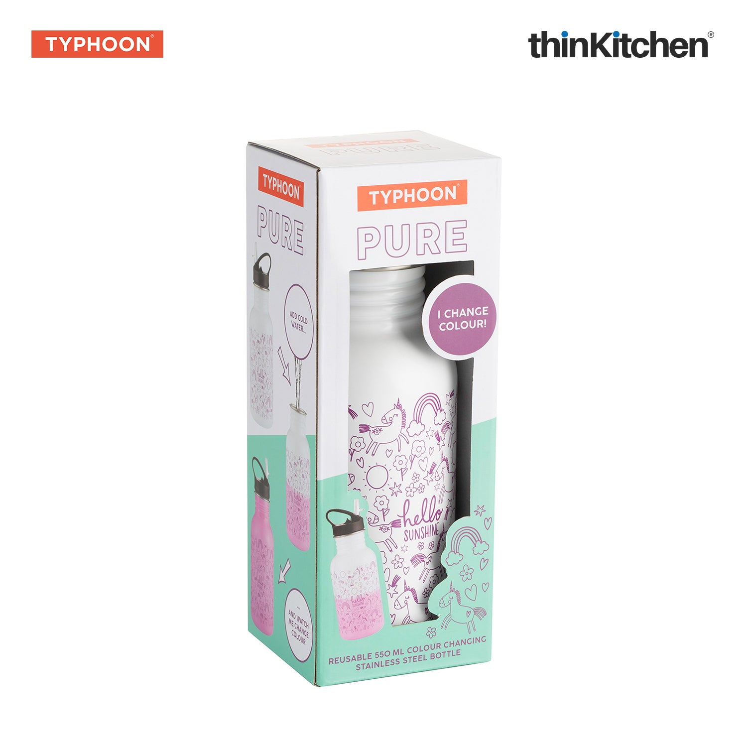 Typhoon Pure 550ml Col Change Hello - 4