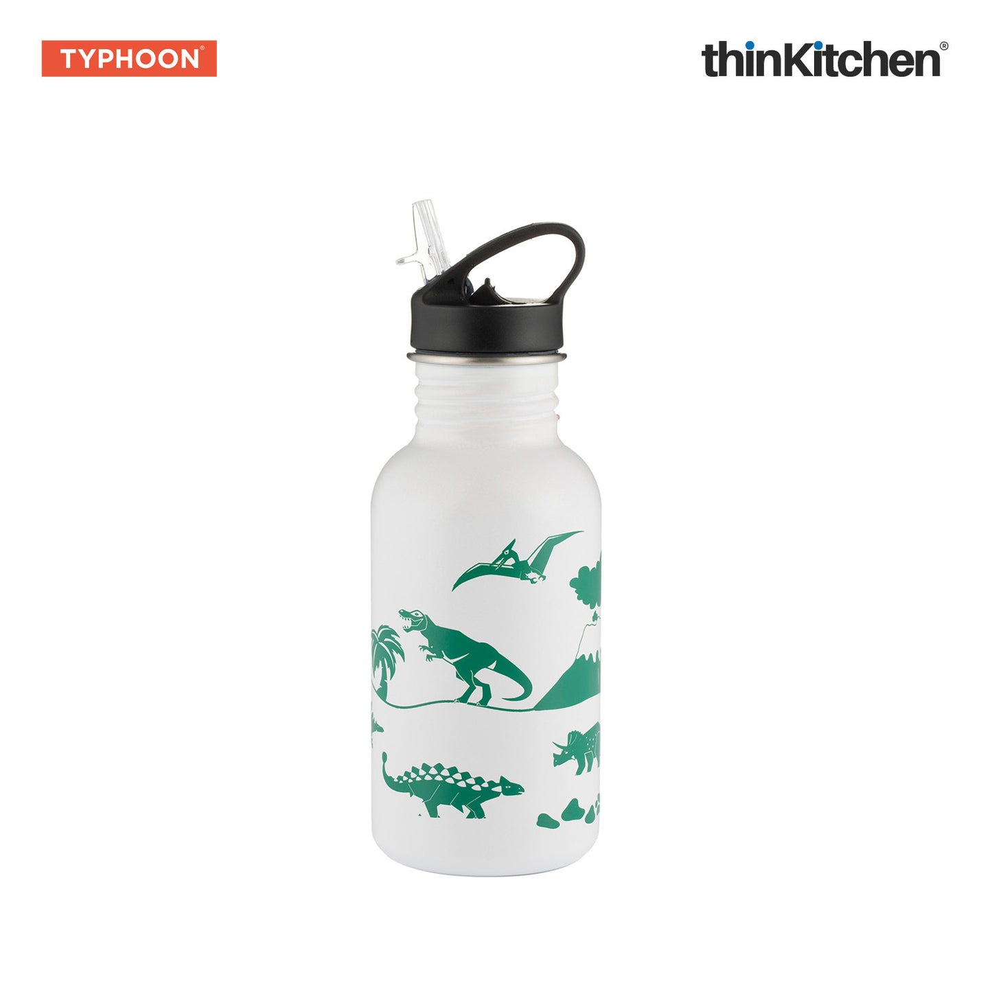 Combo Set of Zoku Bento Kids Lunch Box and Typhoon Pure Color-change Dinosaur Bottle