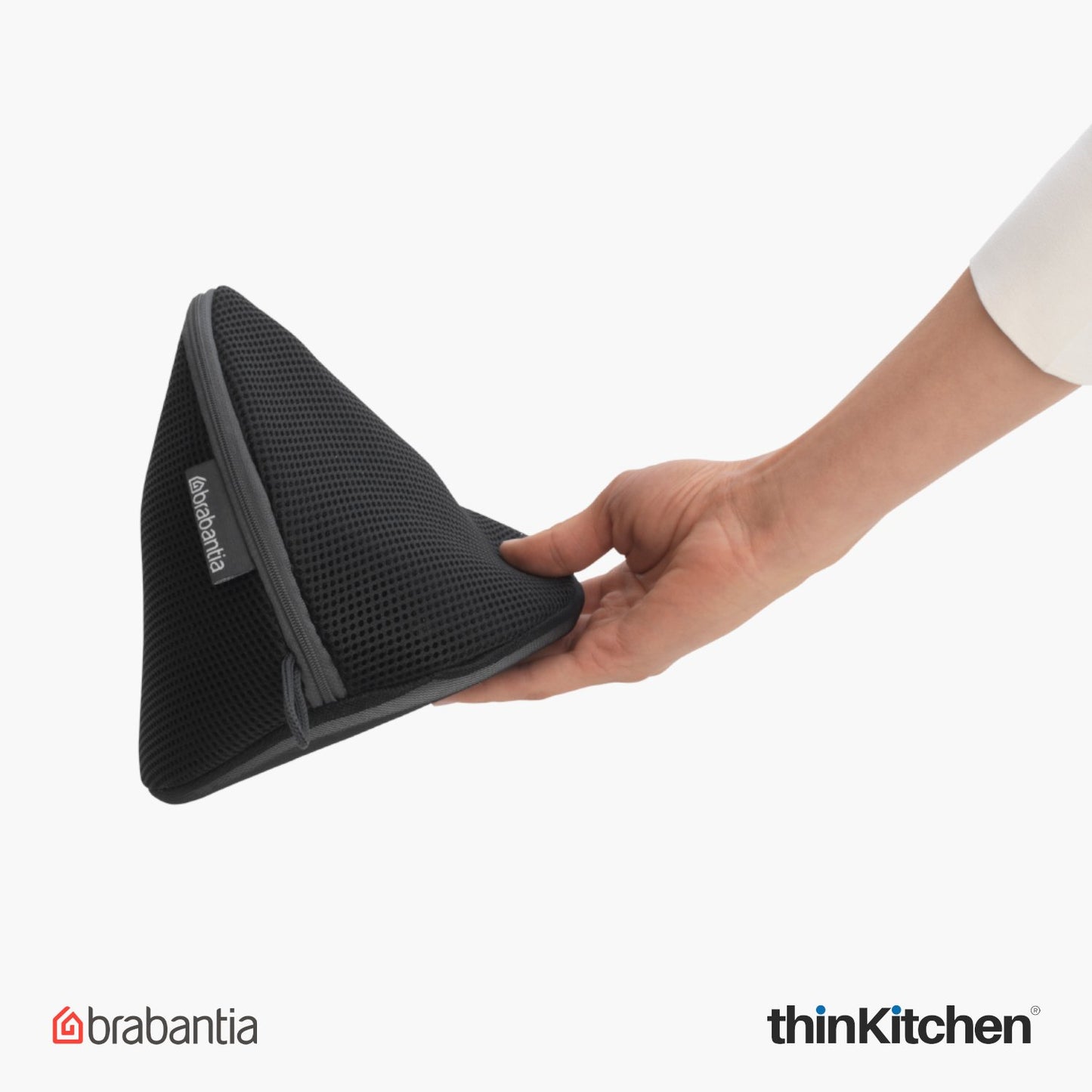 Brabantia Mesh Zip Up Laundry Bra Wash Bag Black