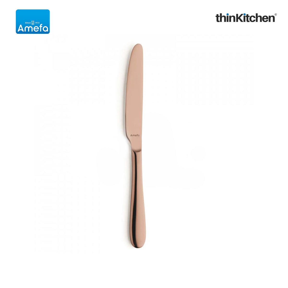 Amefa Oxford Stainless Steel Copper Table Knife