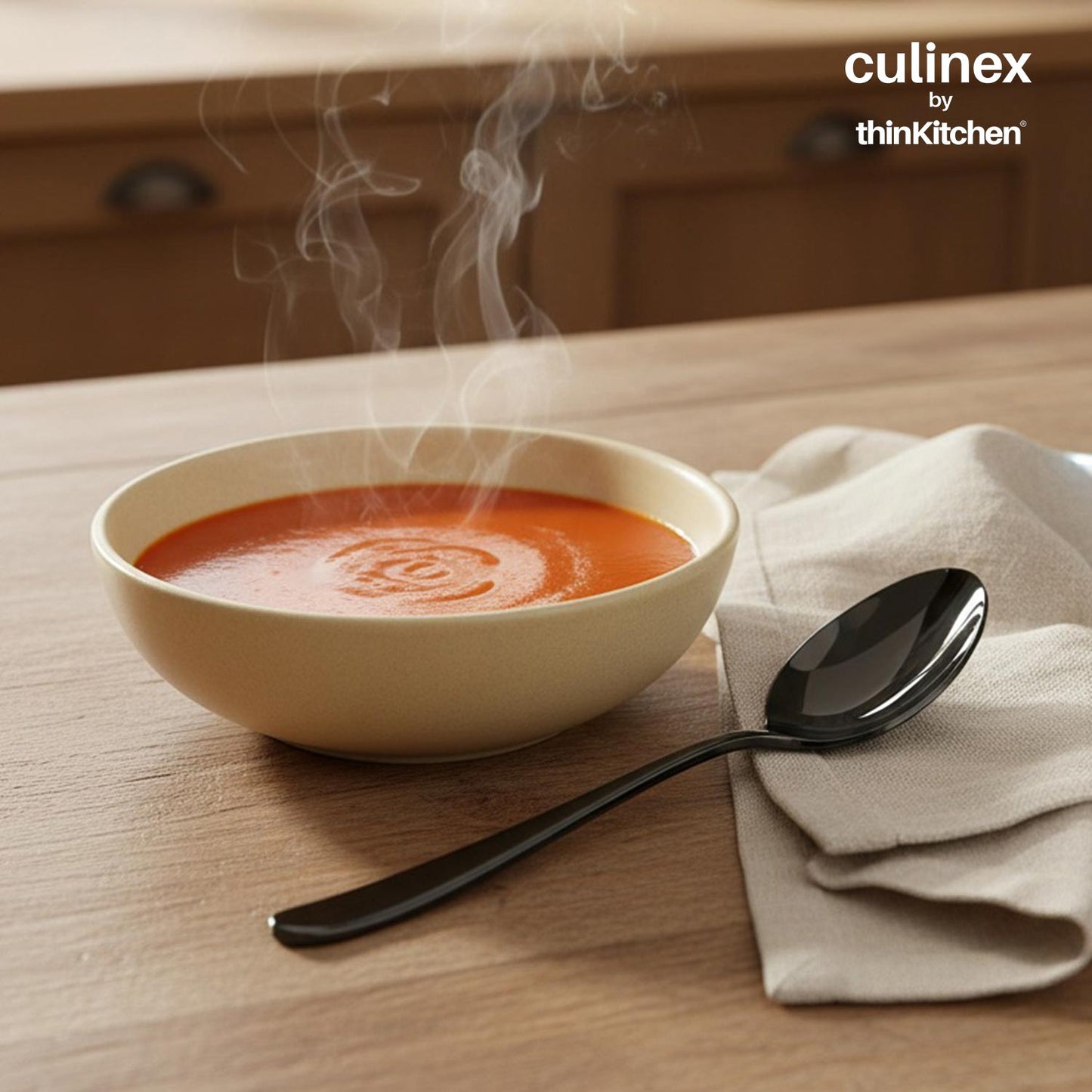 Culinex by thinKitchen|Dora 18/8 Stainless Steel - Black PVD Dinner Spoon Set of 6