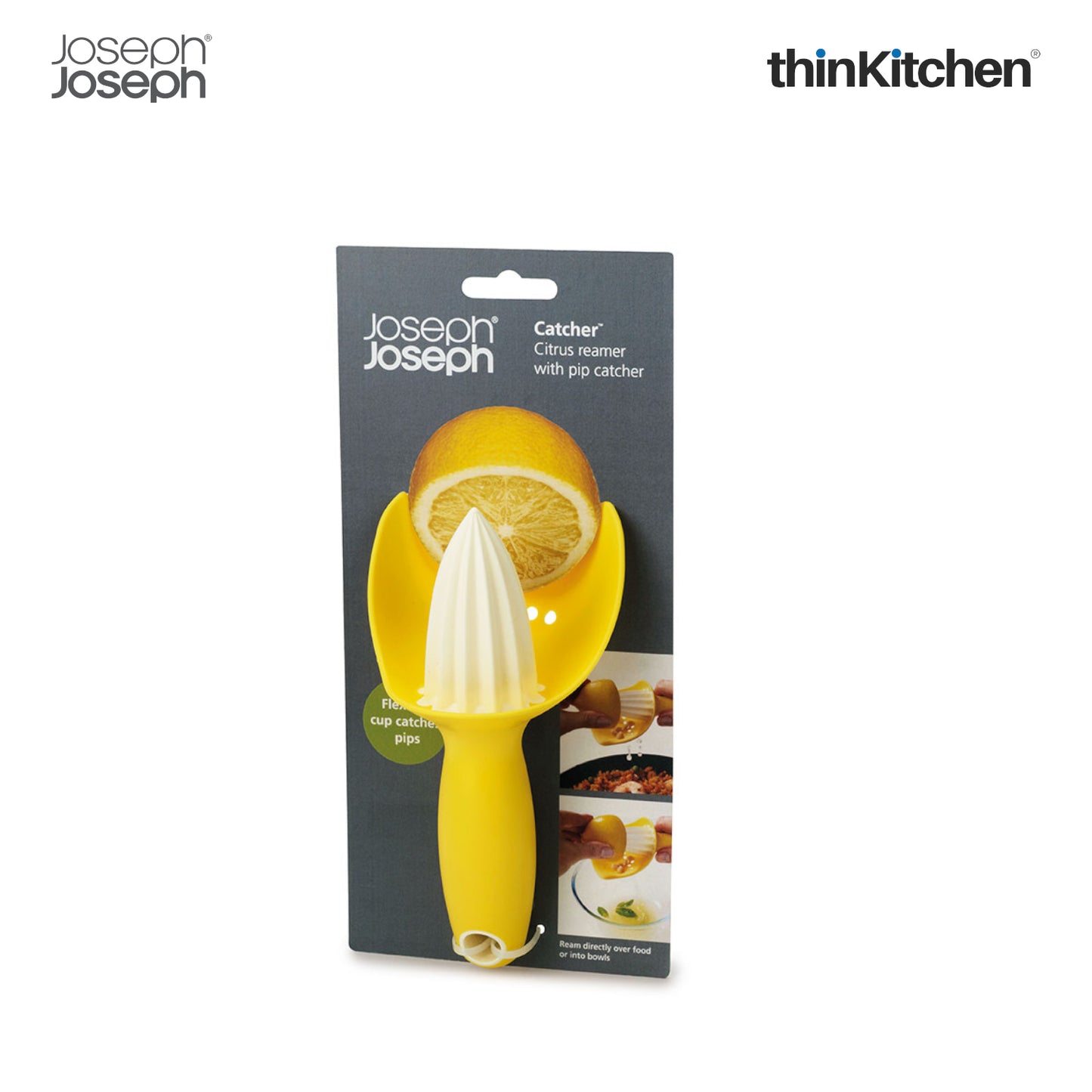 Joseph Joseph Catcher Citrus Reamer Yellow
