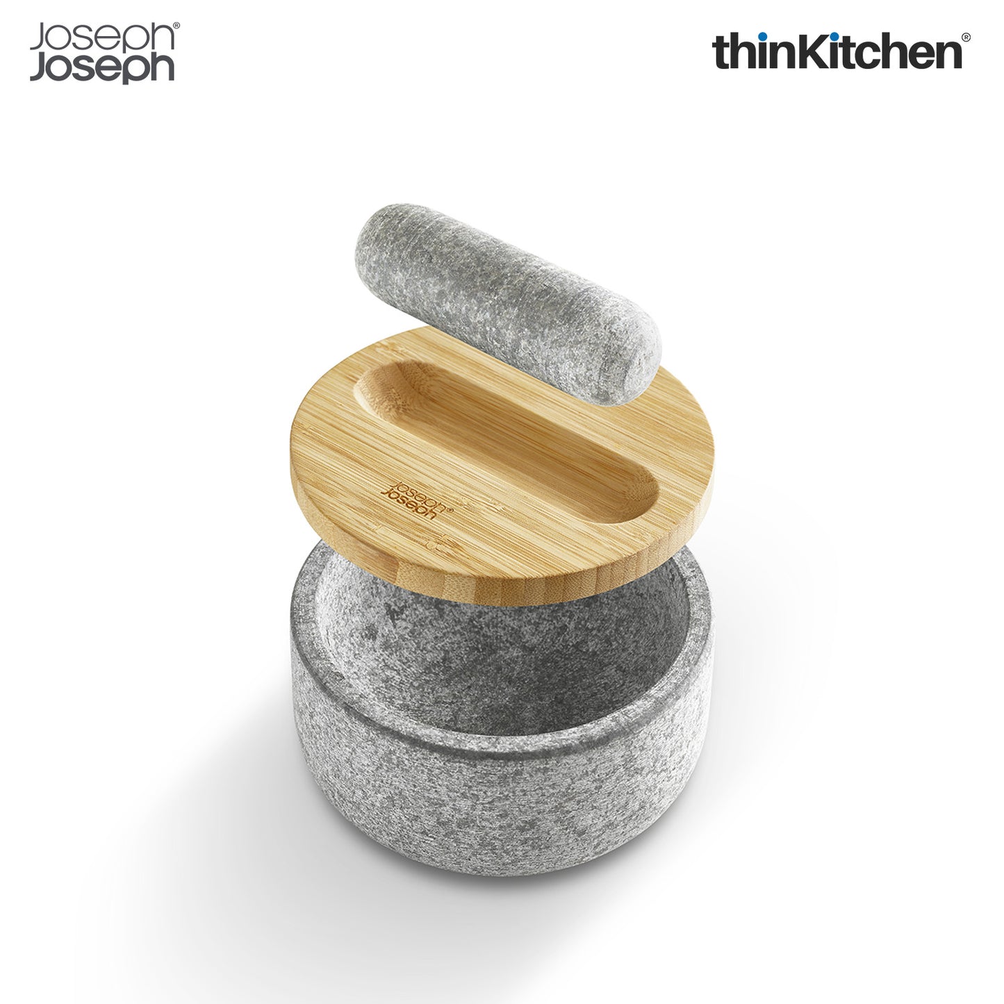 Joseph Joseph Dash™ Pestle & Mortar Set with Bamboo Lid