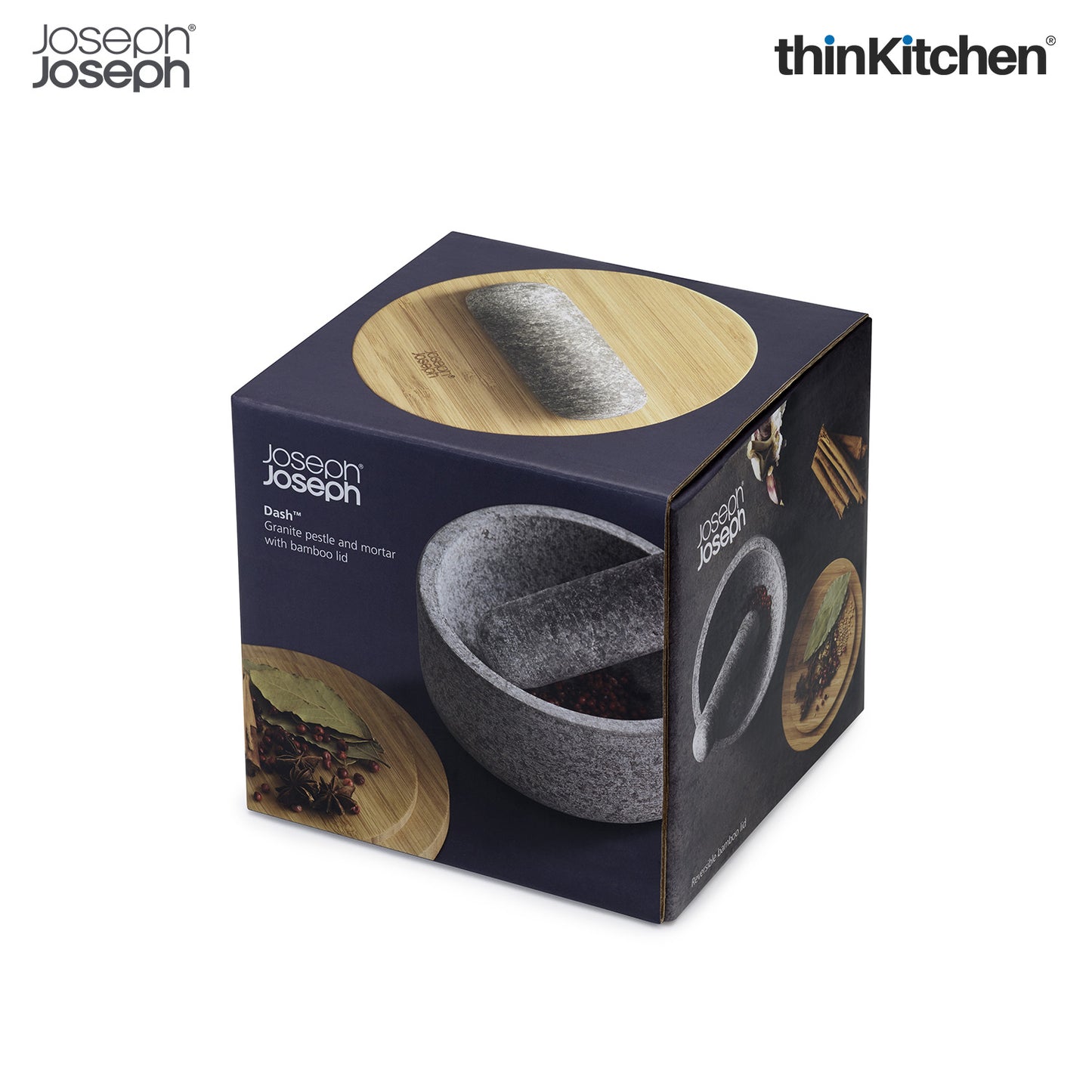 Joseph Joseph Dash™ Pestle & Mortar Set with Bamboo Lid