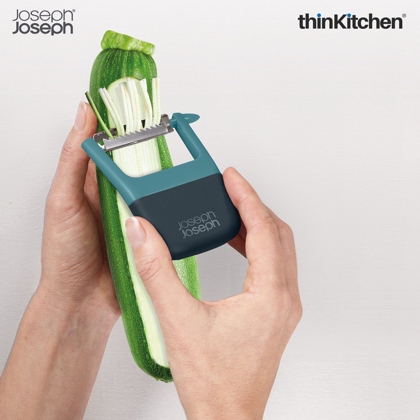 Joseph Joseph Duo Easy-Grip Julienne Peeler, Vegetable Kitchen Peeler and Potato-Eye Remover, Dark Opal