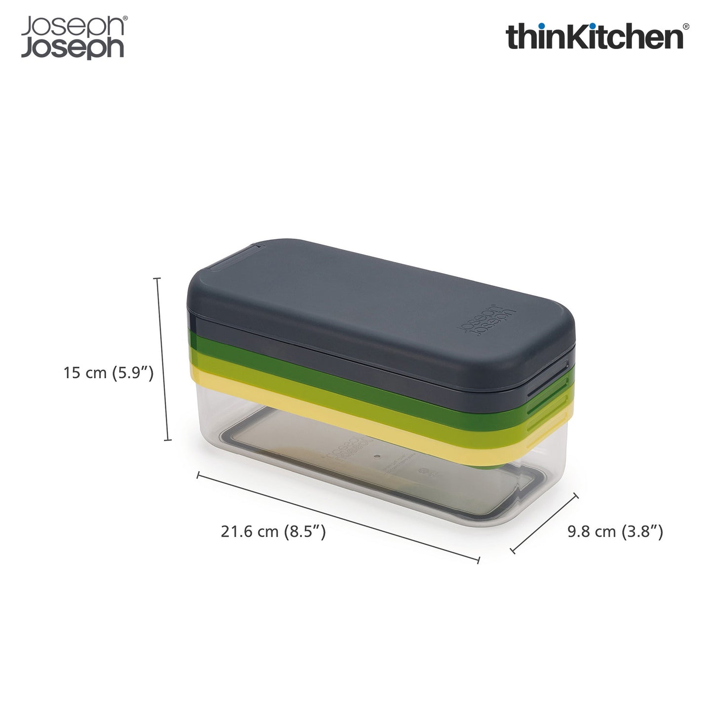 Joseph Joseph Multi-Prep Compact 4-in-1 chop, grate and slice set
