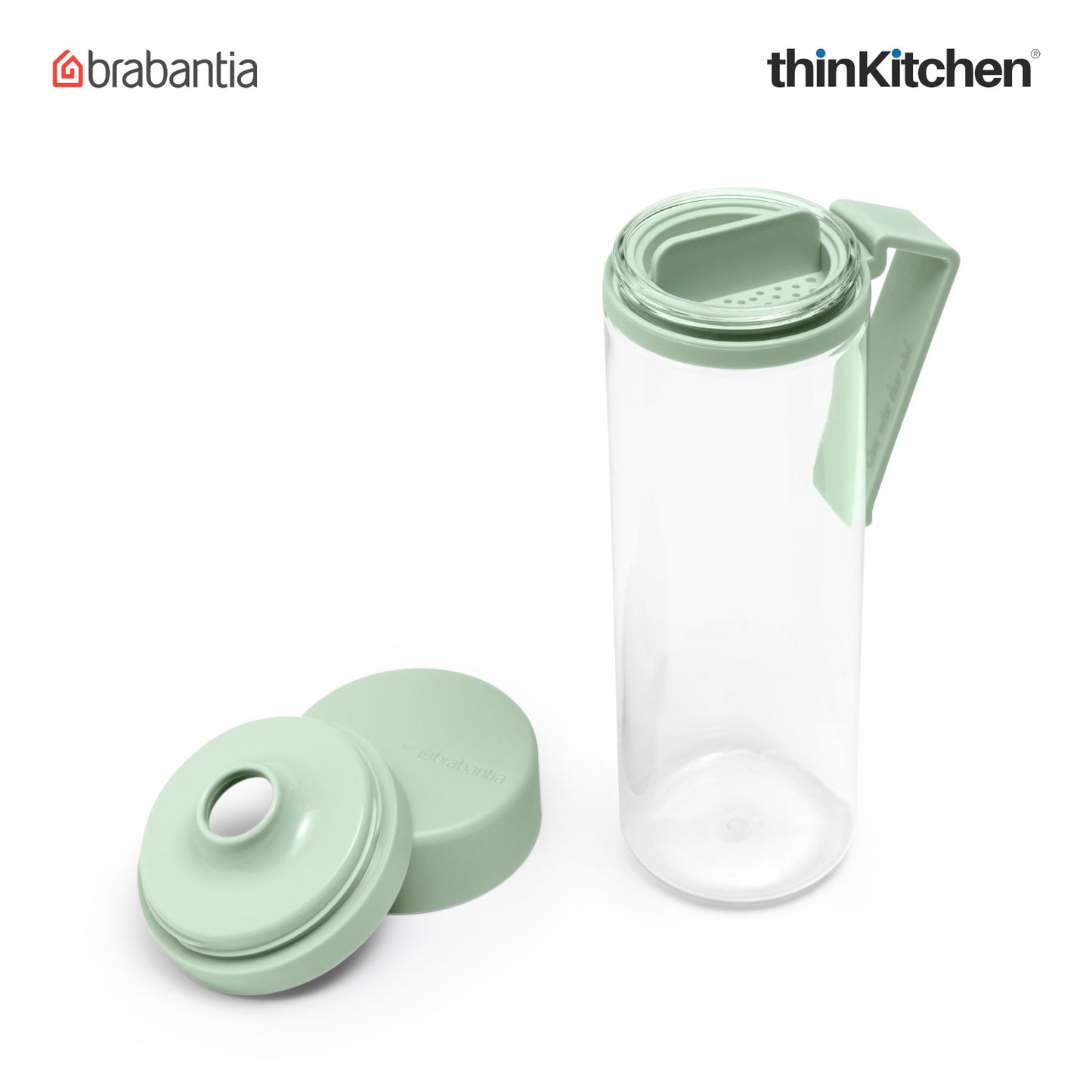 Brabantia Make Take Water Bottle With Strainer 500 Ml Jade Green