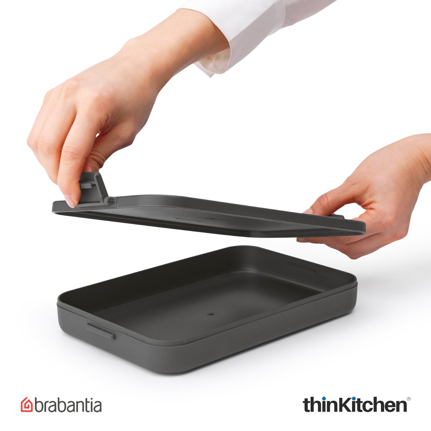 Brabantia Make Take Flat Lunch Box Dark Grey