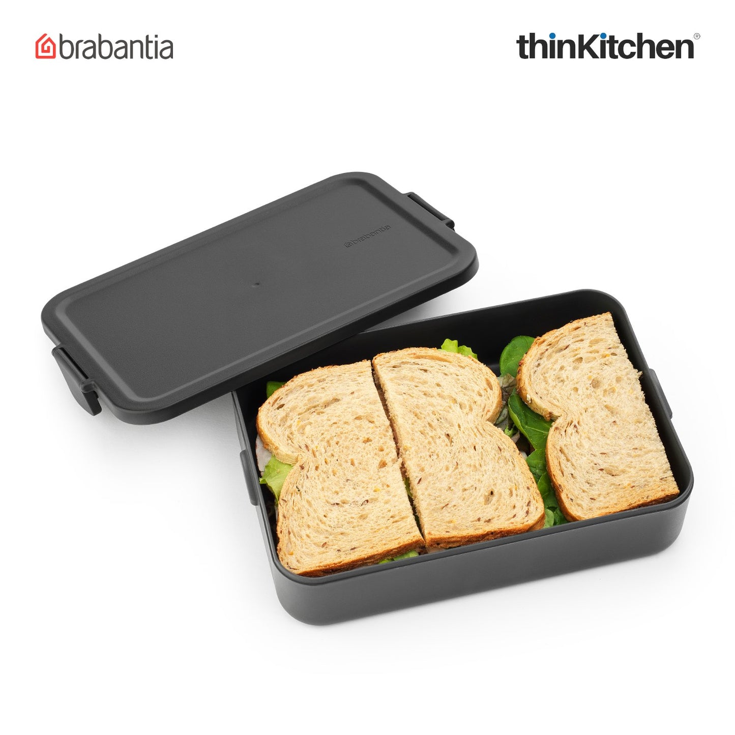 Brabantia Make Take Large Lunch Box Dark Grey