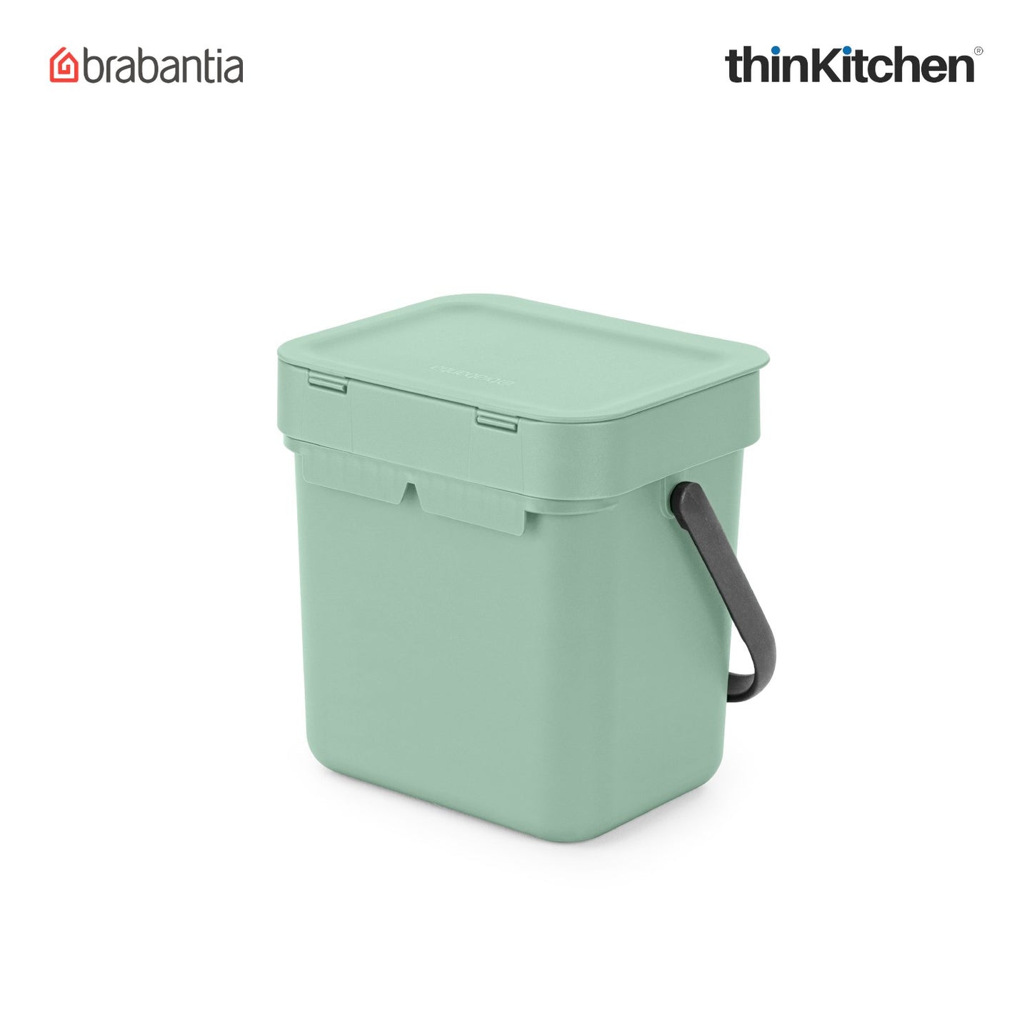 Brabantia, Sort&Go, Dustbin, Sort & Go Waste Bin, 3 Litre, Jade Green